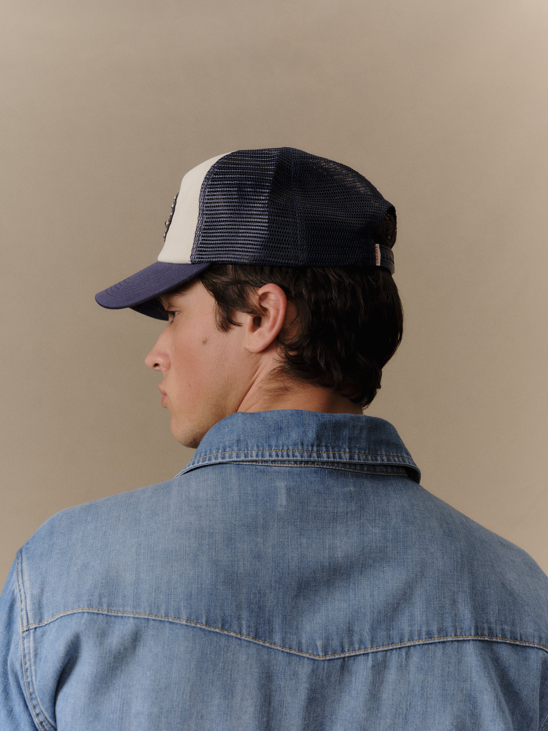 5 Star Studded Trucker (Navy)