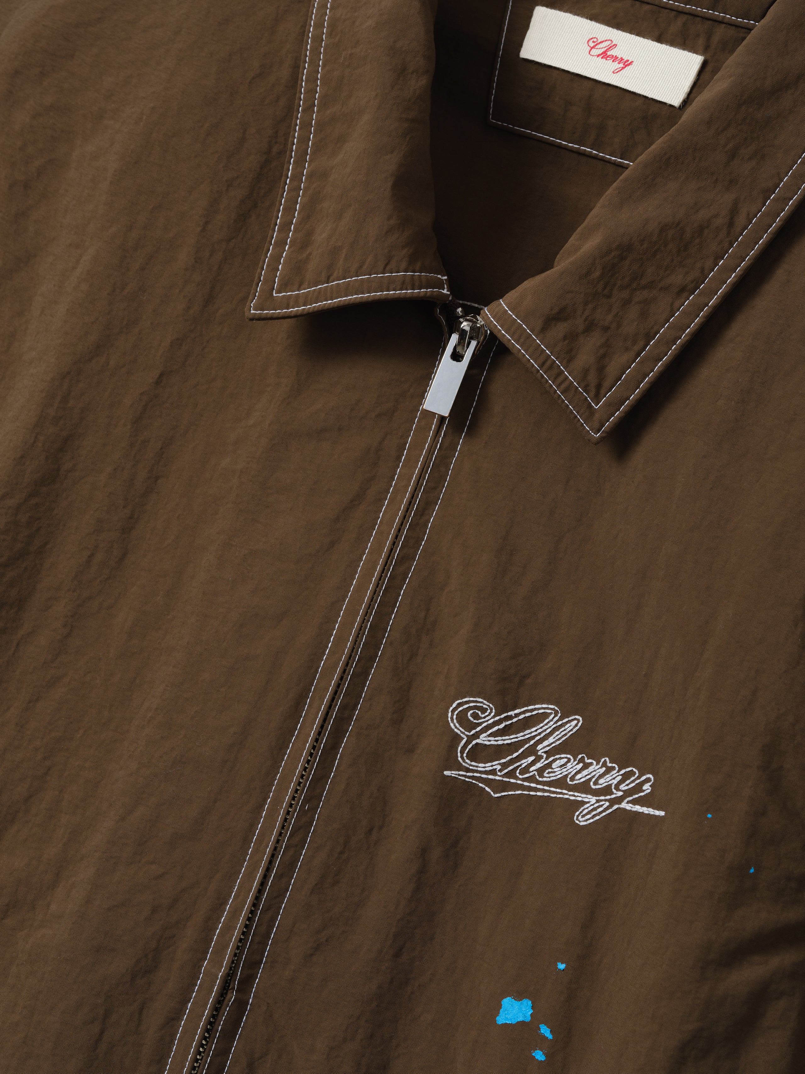 Nylon Running Jacket (Brown) – CHERRY LA