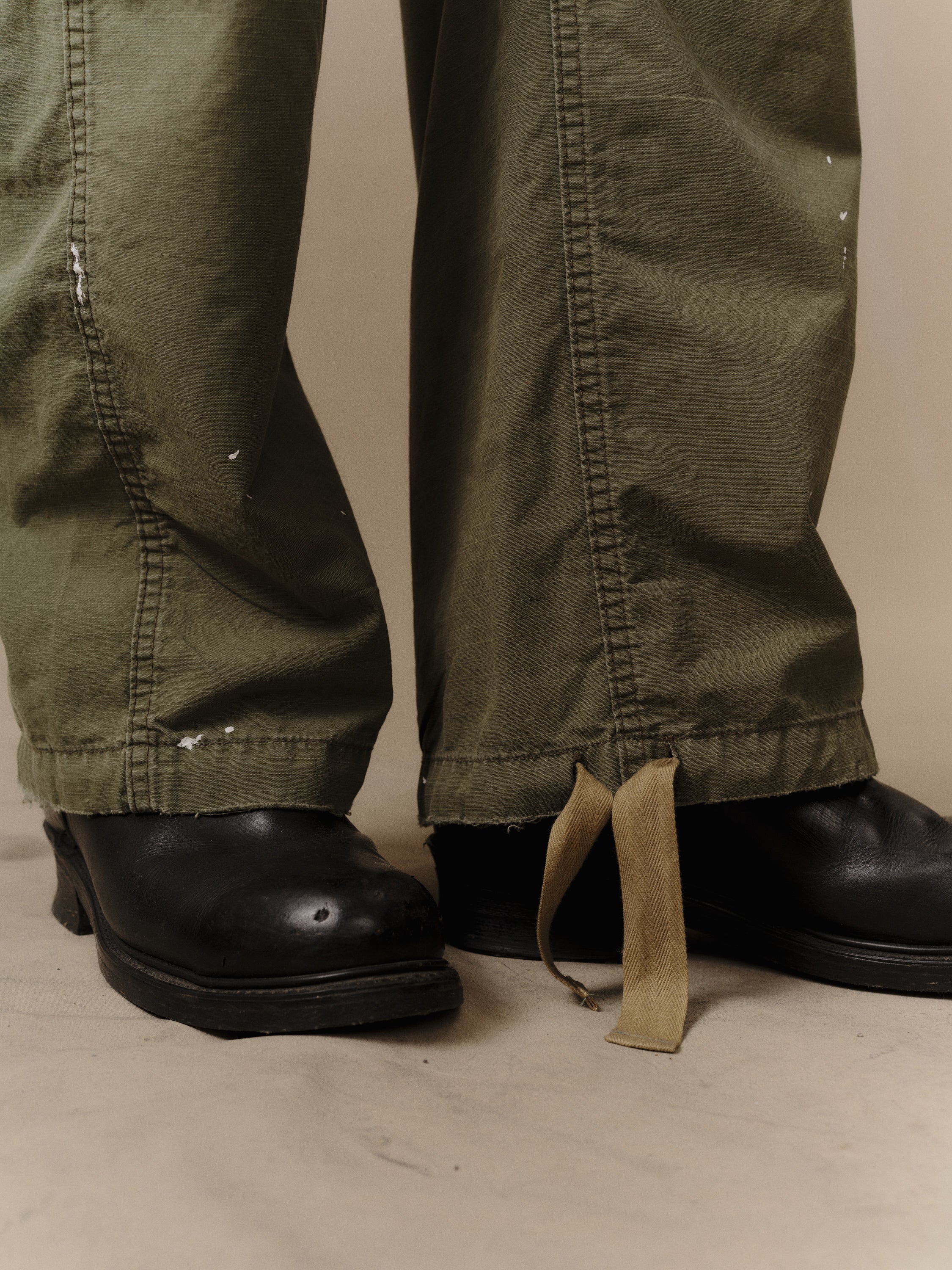 Wide Leg Cargo Pants (Army Green)
