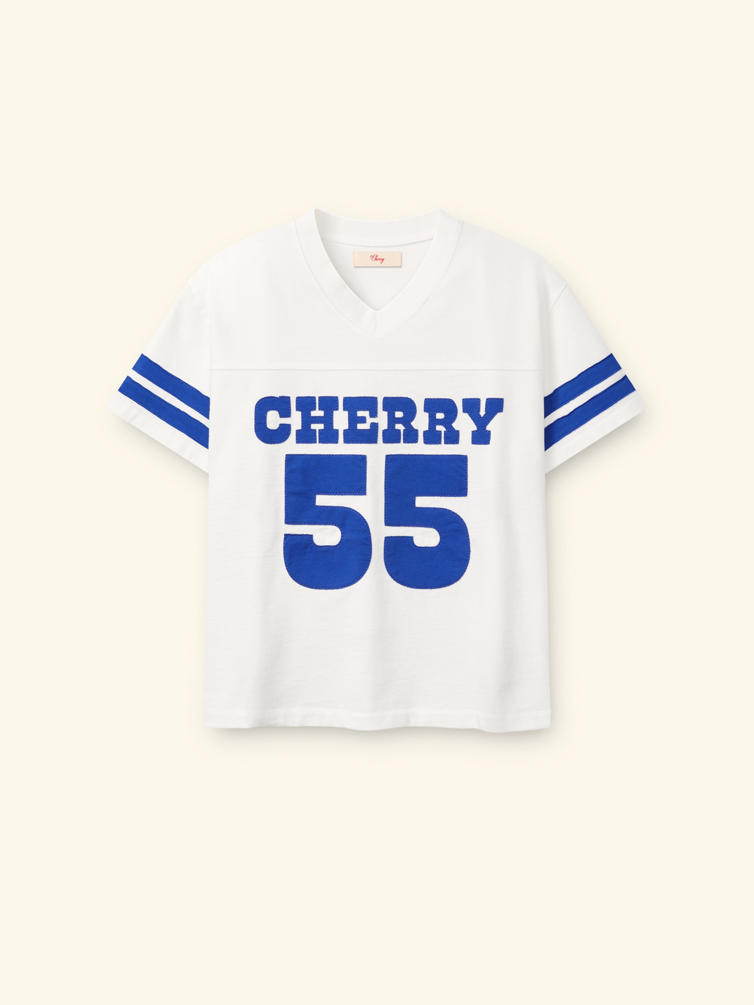 Appliqué Football Jersey (Vintage White)
