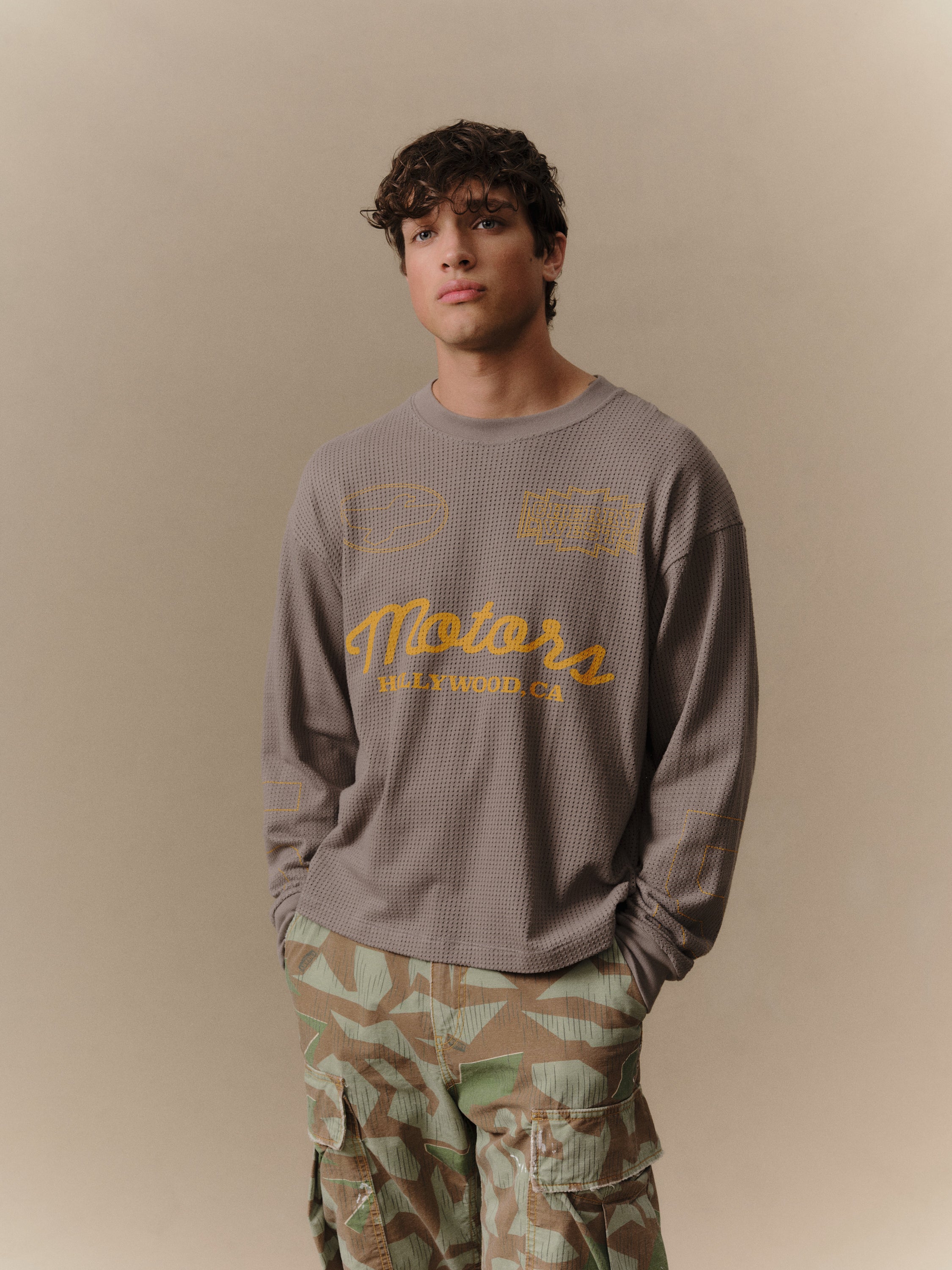 Mesh Motors Long Sleeve (Charcoal)