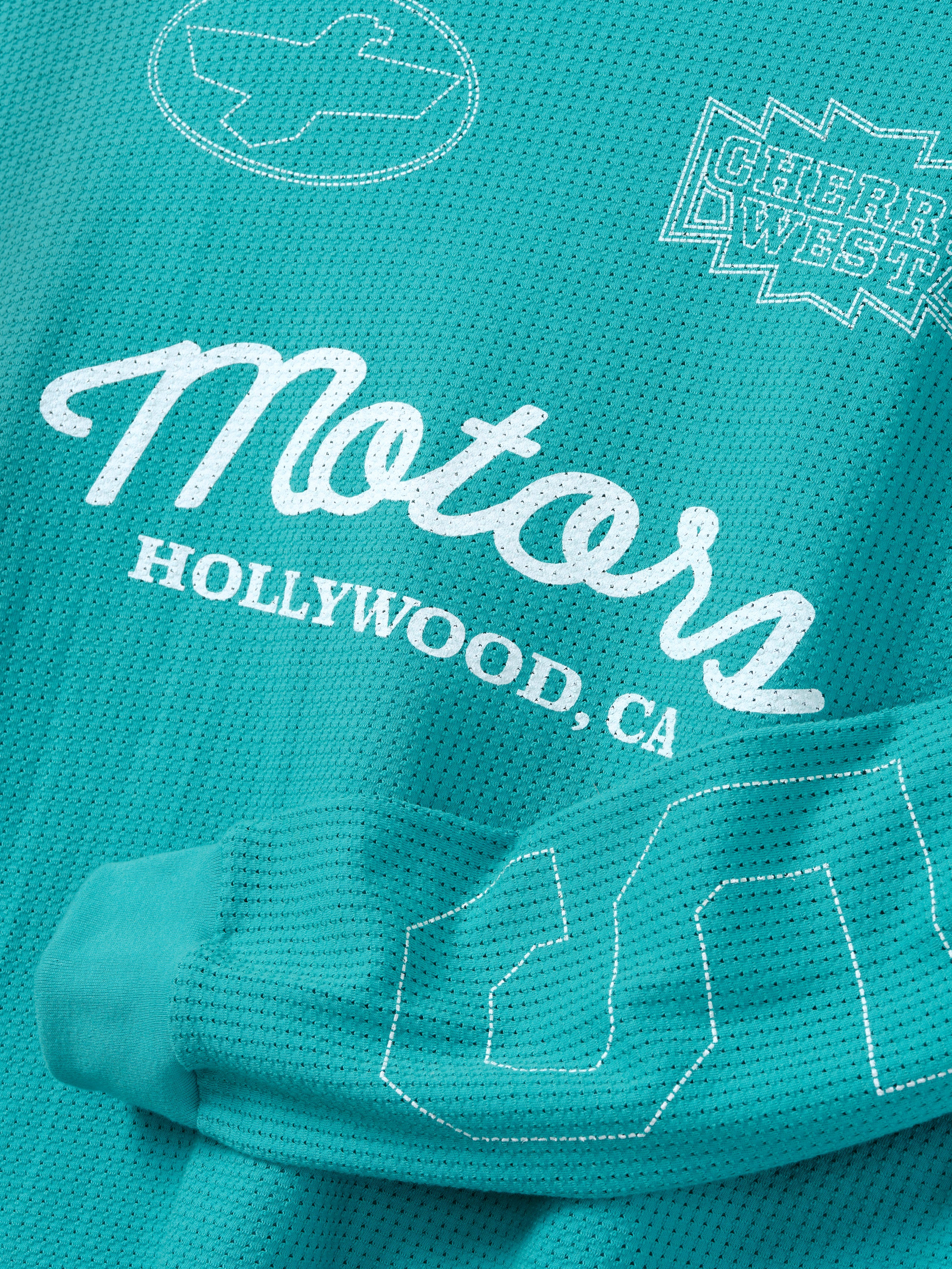 Mesh Motors Long Sleeve (Turquoise) – CHERRY LA