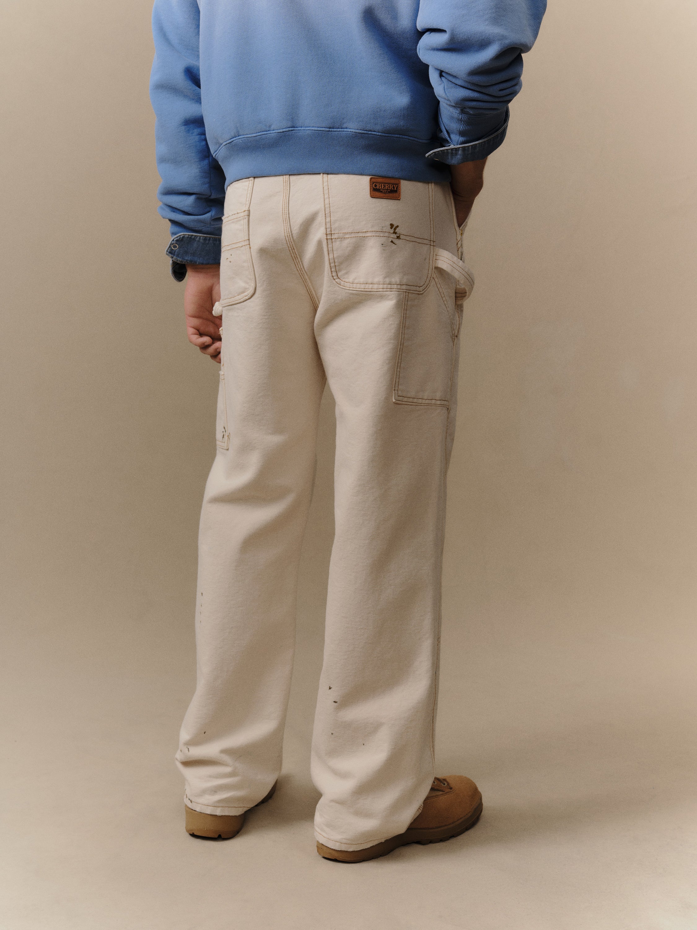Canvas Carpenter Pant (Vintage White)