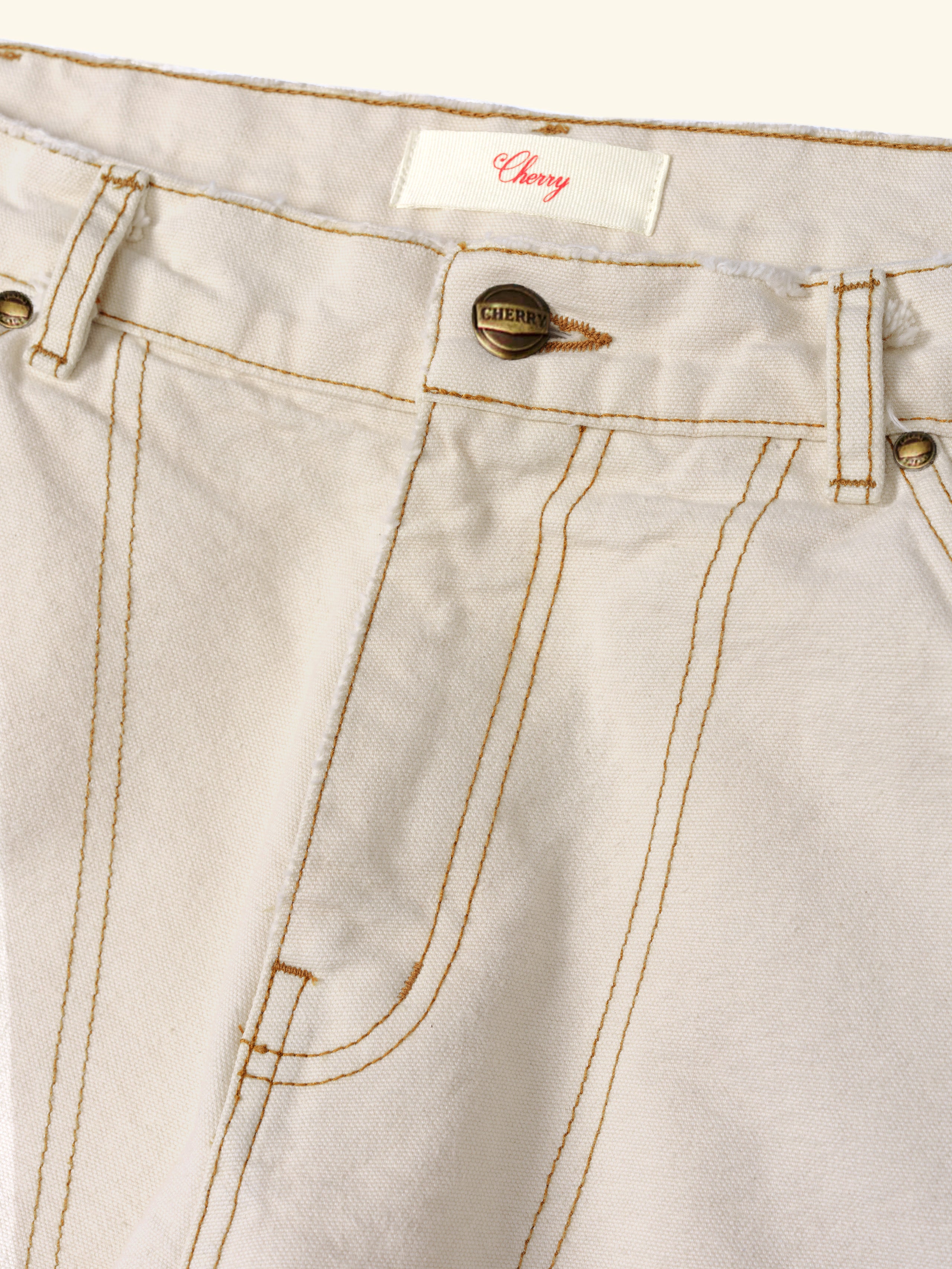 Canvas Carpenter Pant (Vintage White)