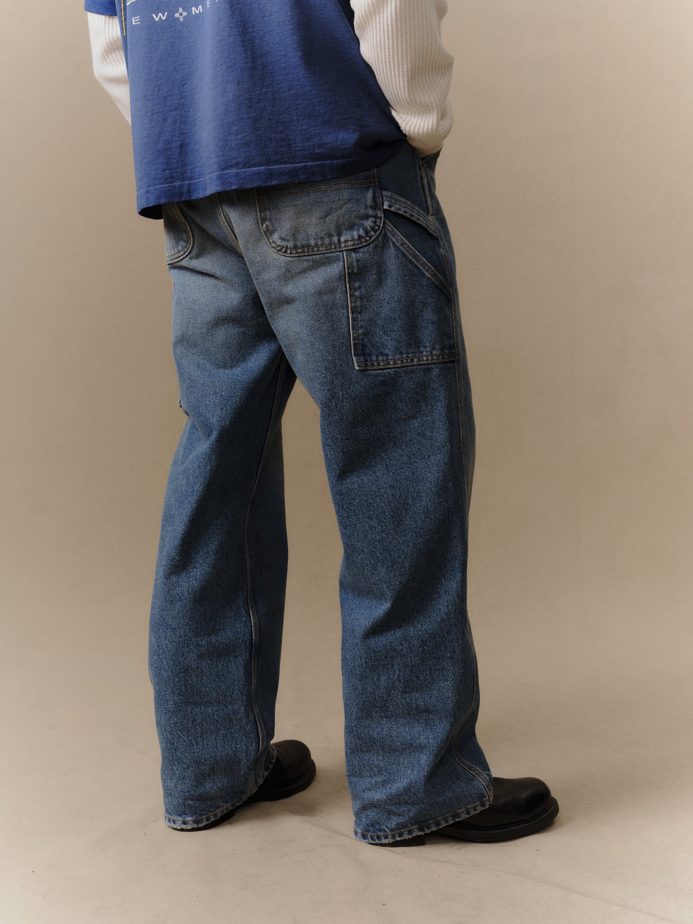 Denim Carpenter Pant (Medium Wash) – CHERRY LA