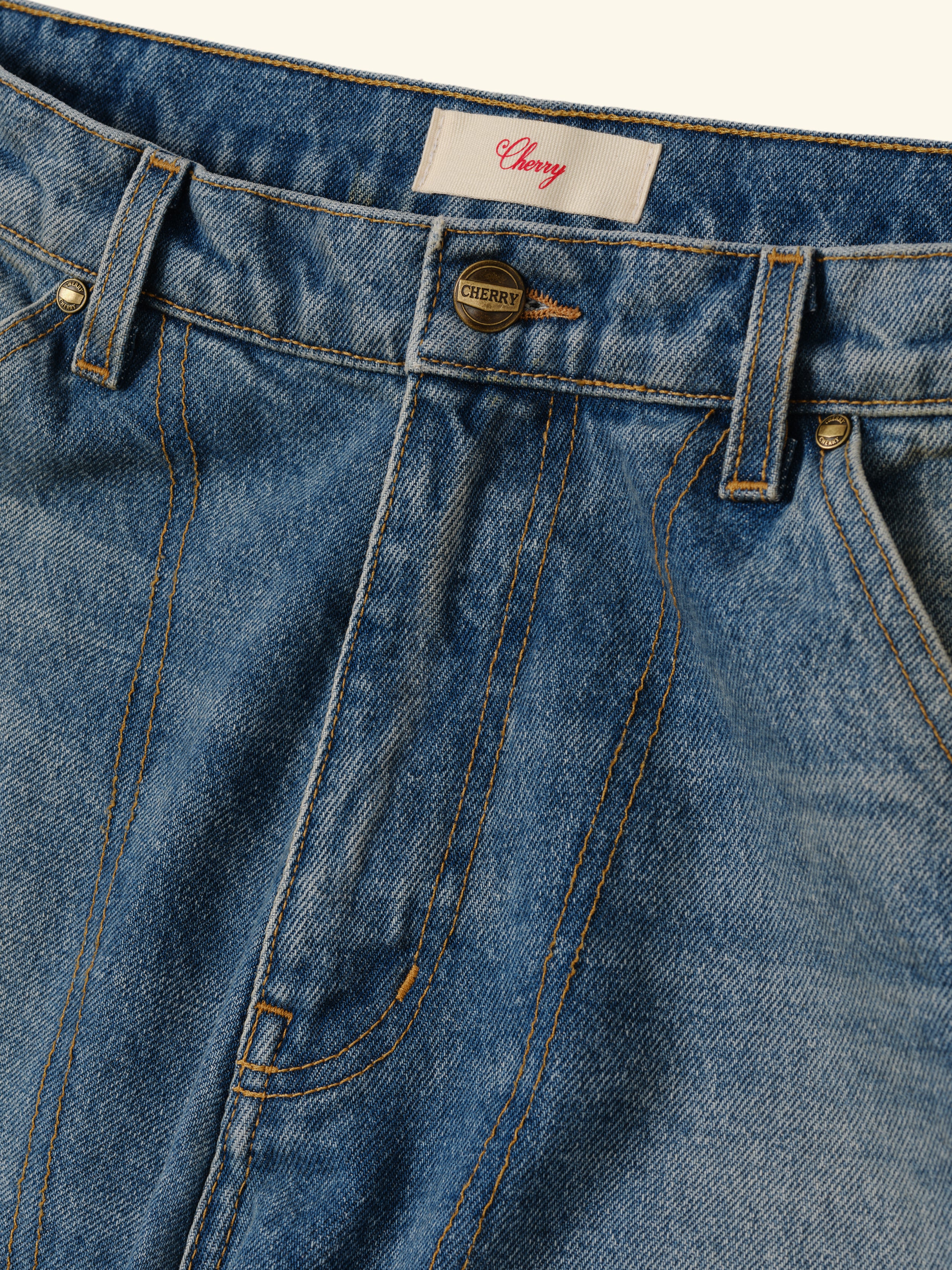 Denim Carpenter Pant (Medium Wash) – CHERRY LA