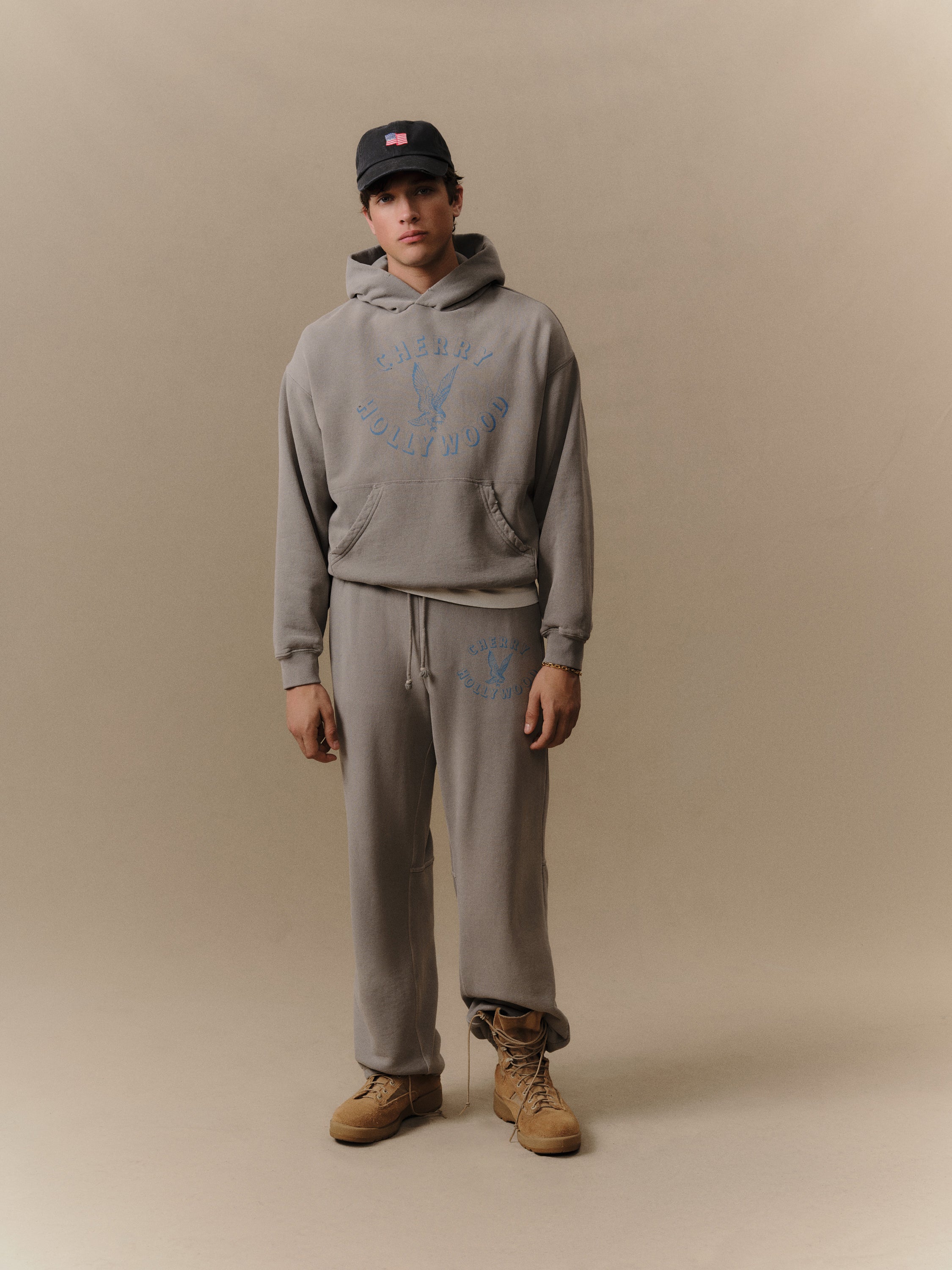 Hollywood Parachute Sweatpants (Smoke)