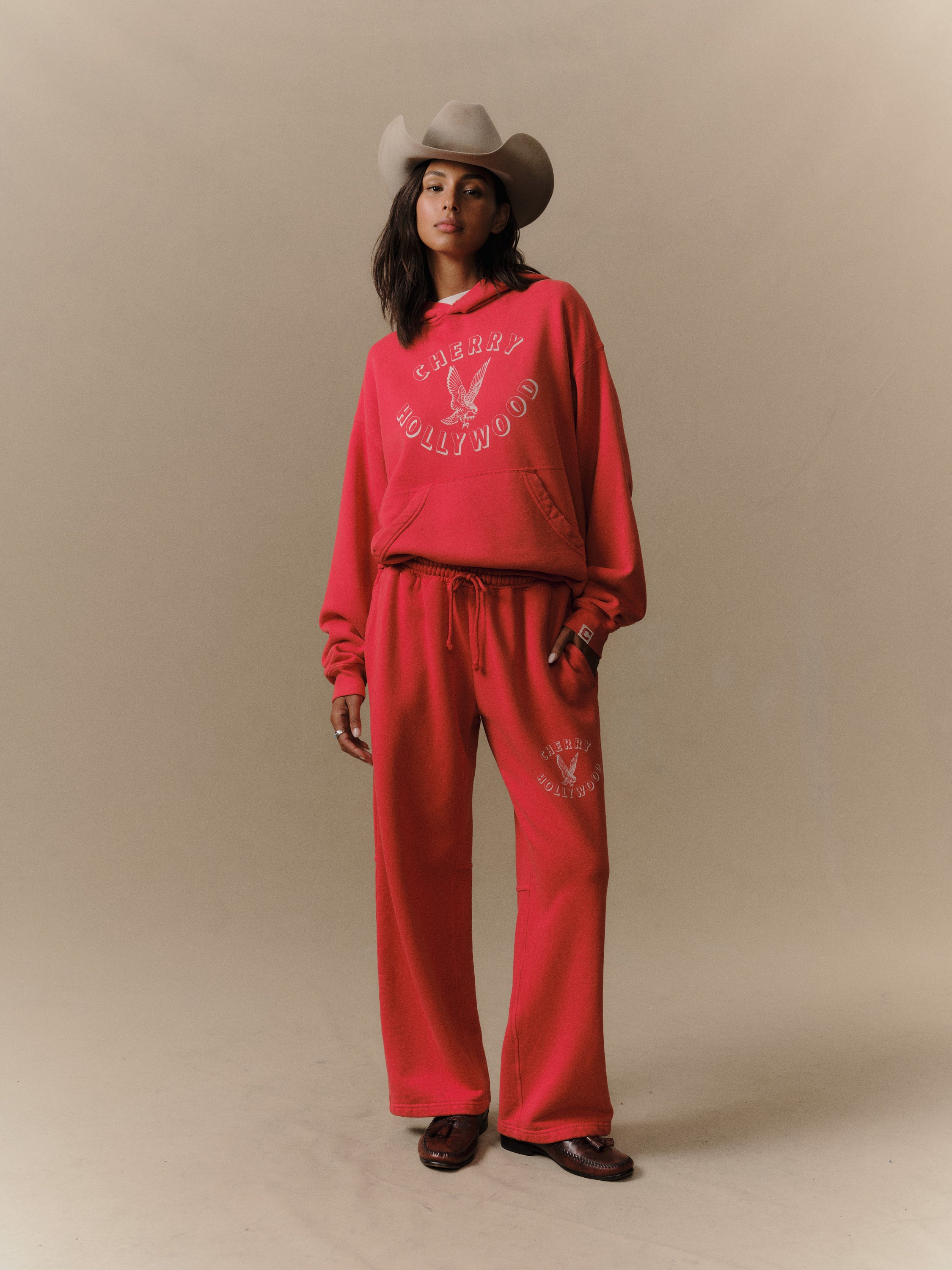 Hollywood Pullover Hoodie (Tomato) – CHERRY LA