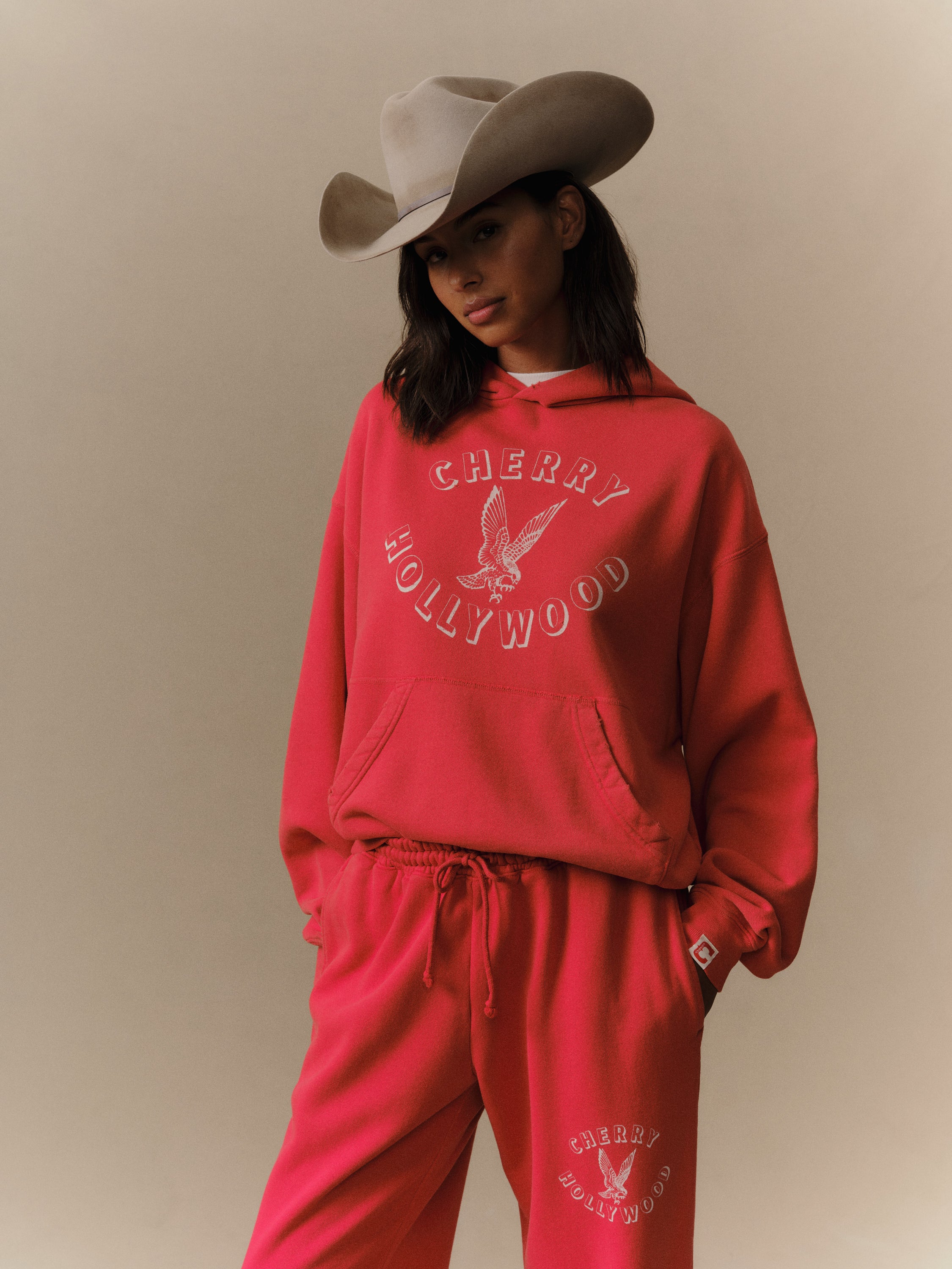 Hollywood Pullover Hoodie (Tomato) – CHERRY LA