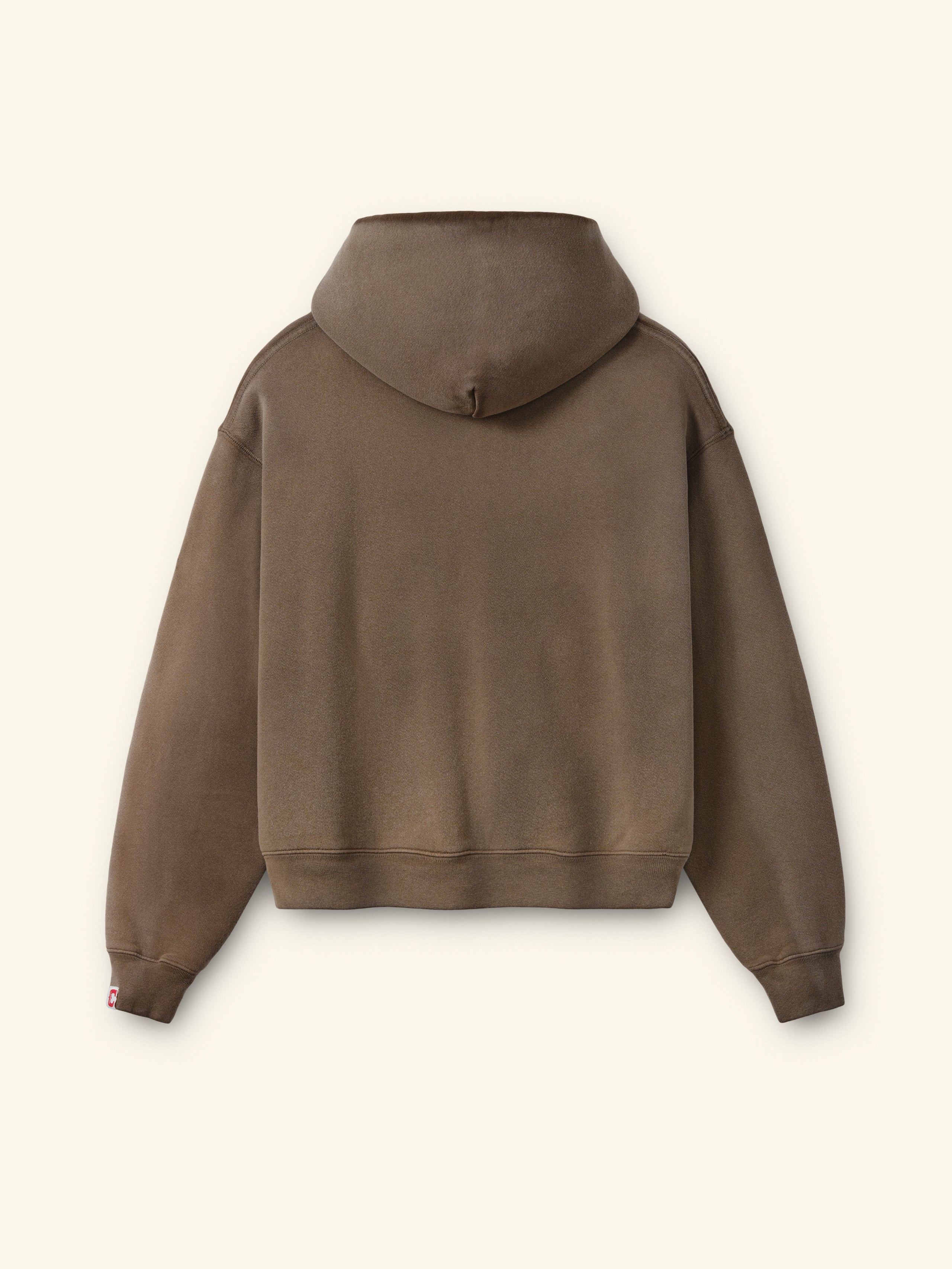 Western Athletic Zip Up Hoodie (Brown)