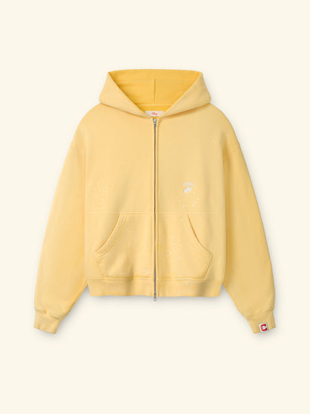Western Athletic Zip Up Hoodie (Sun Yellow) – CHERRY LA