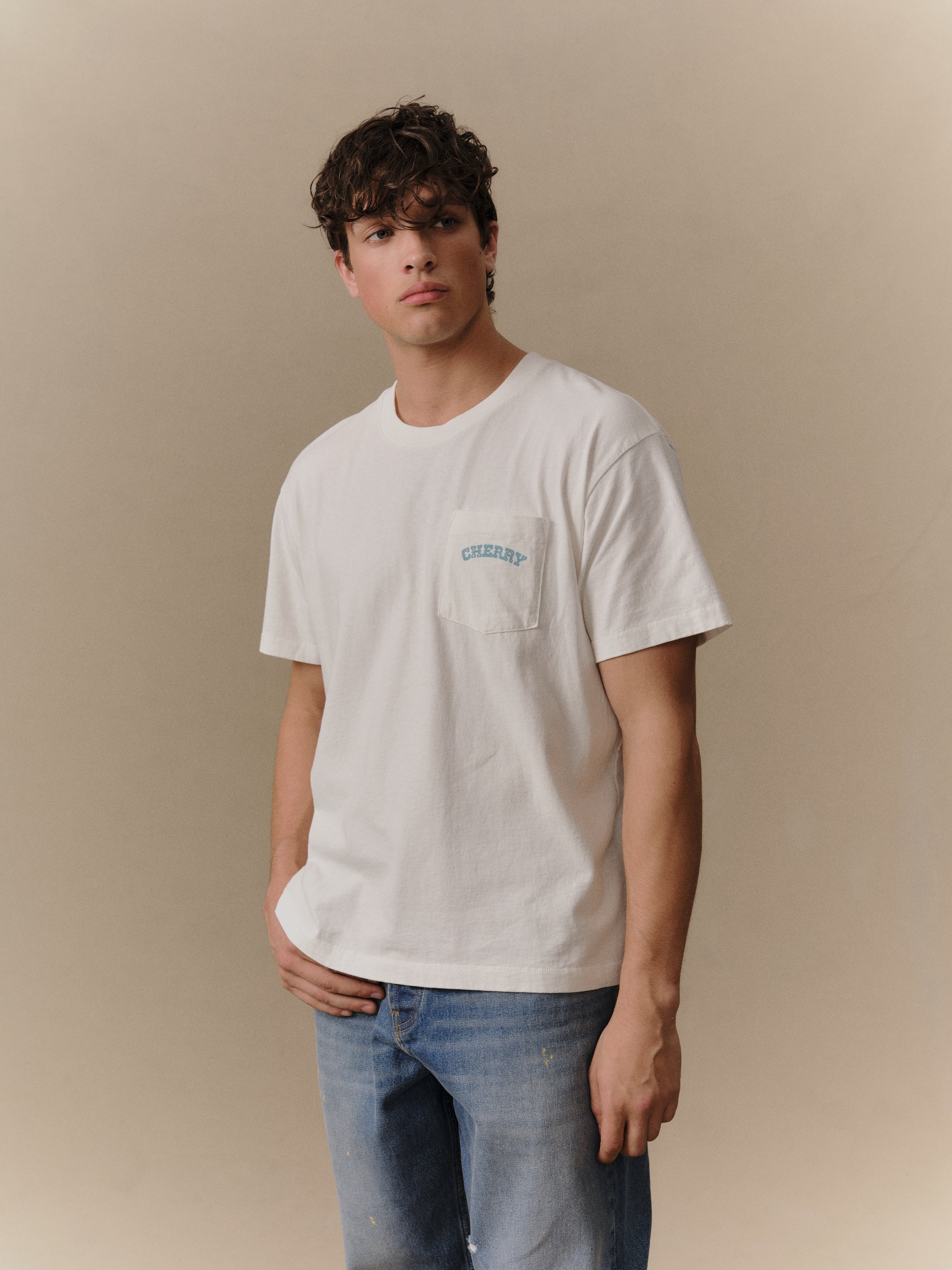 Palamino Classic Pocket T-Shirt (Vintage White) – CHERRY LA