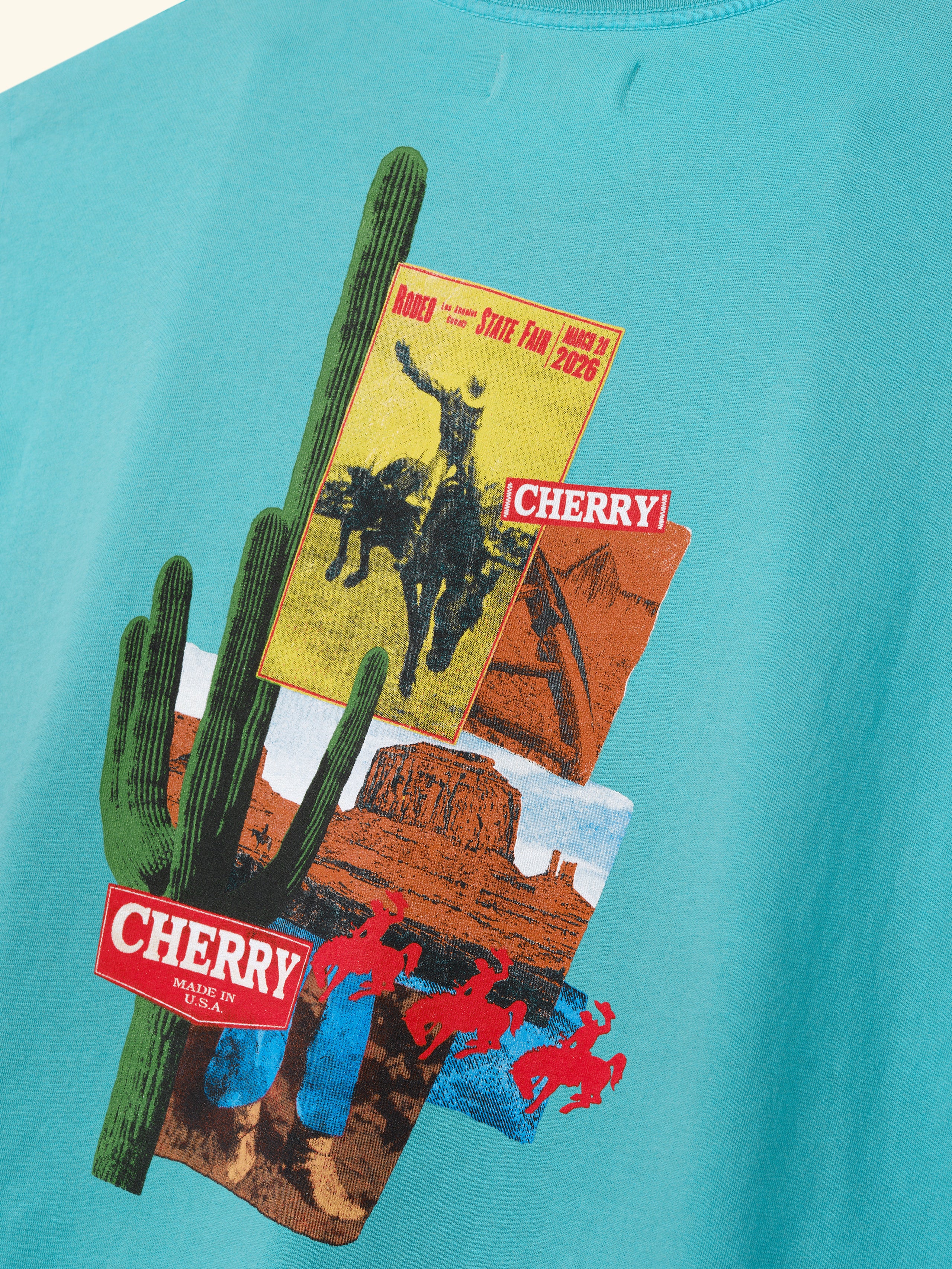 Desert Boxy T-Shirt (Turquoise)