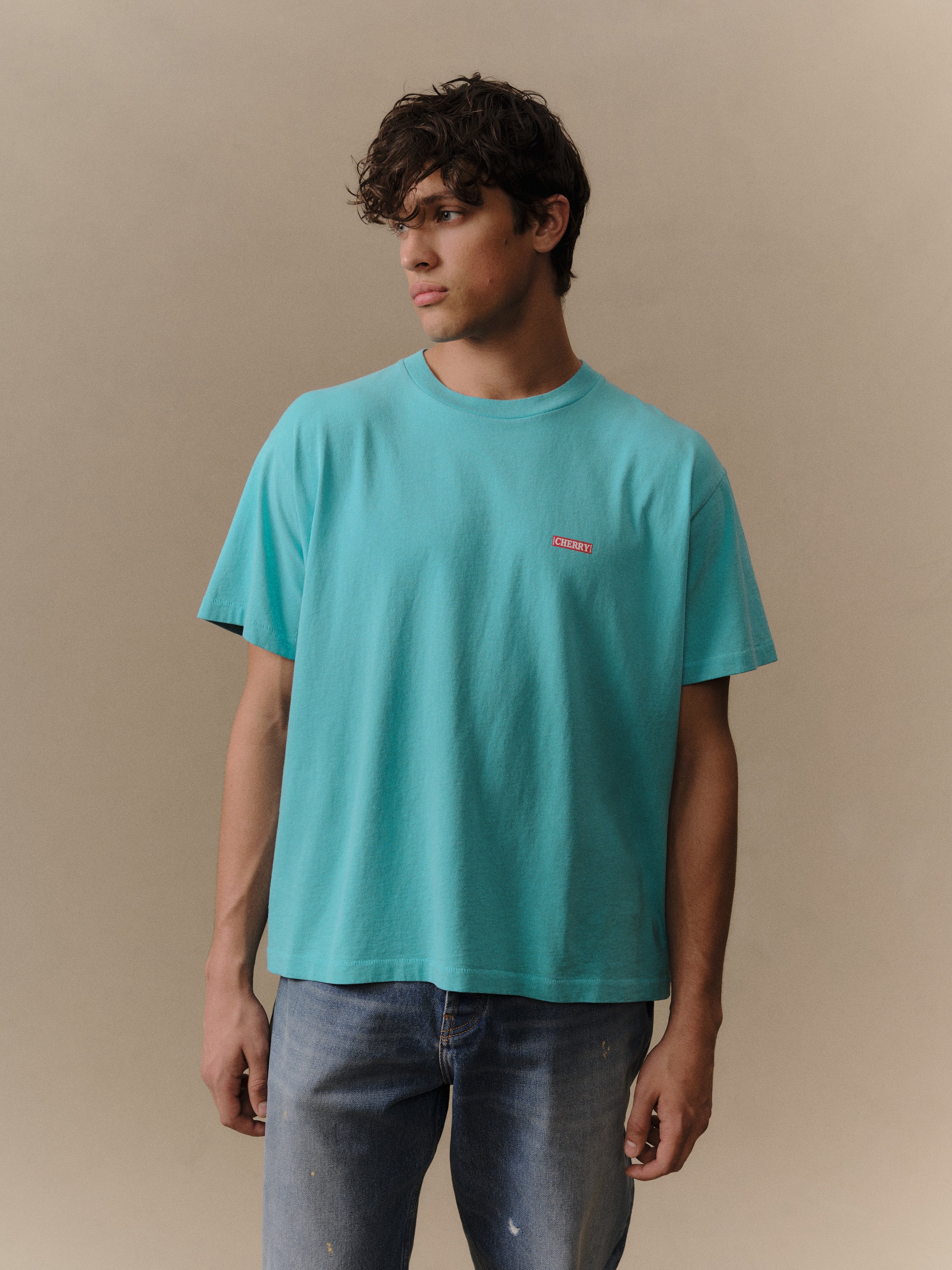 Desert Boxy T-Shirt (Turquoise)