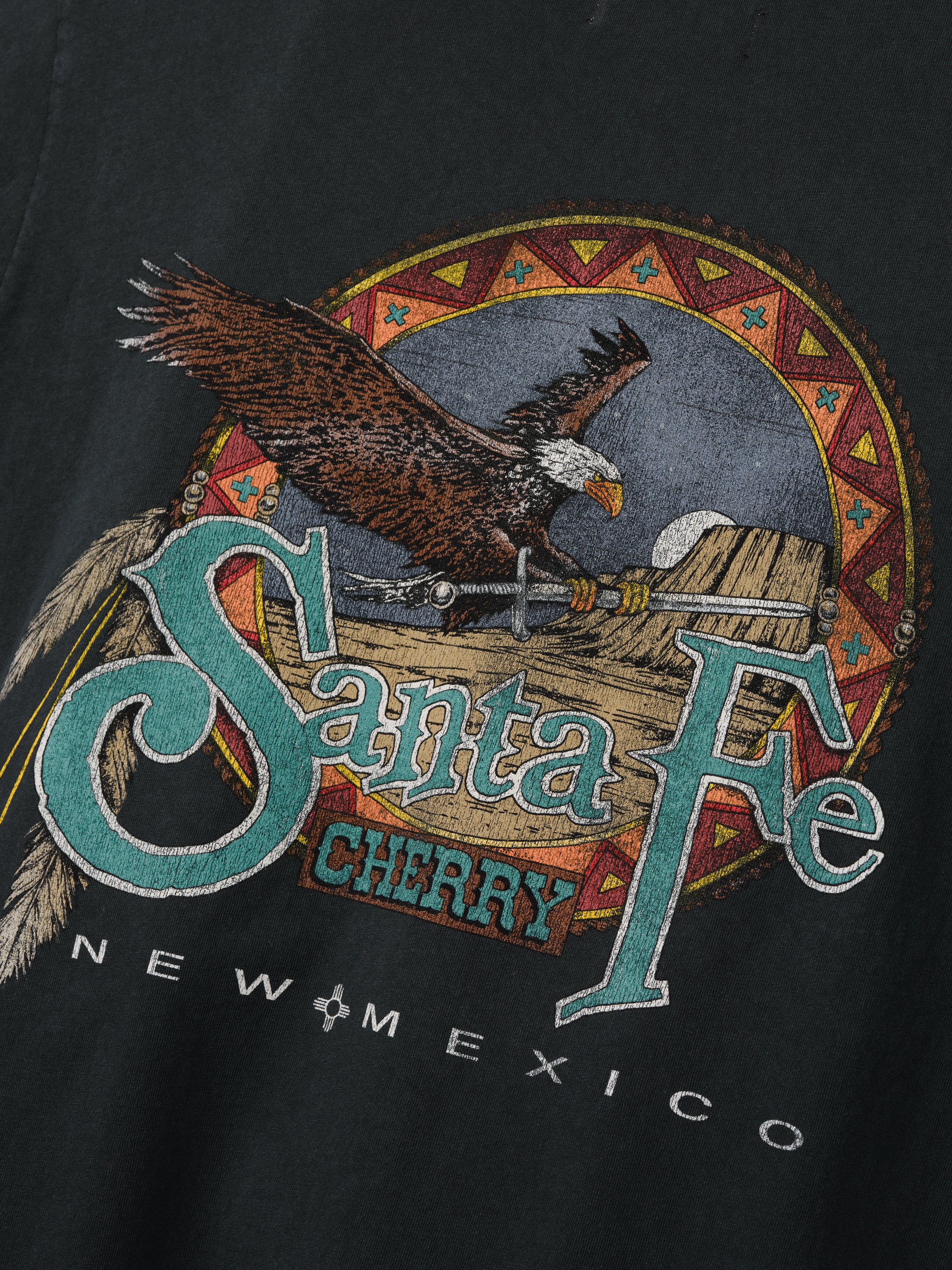 Santa Fe Layered Thermal T-Shirt (Vintage Black)