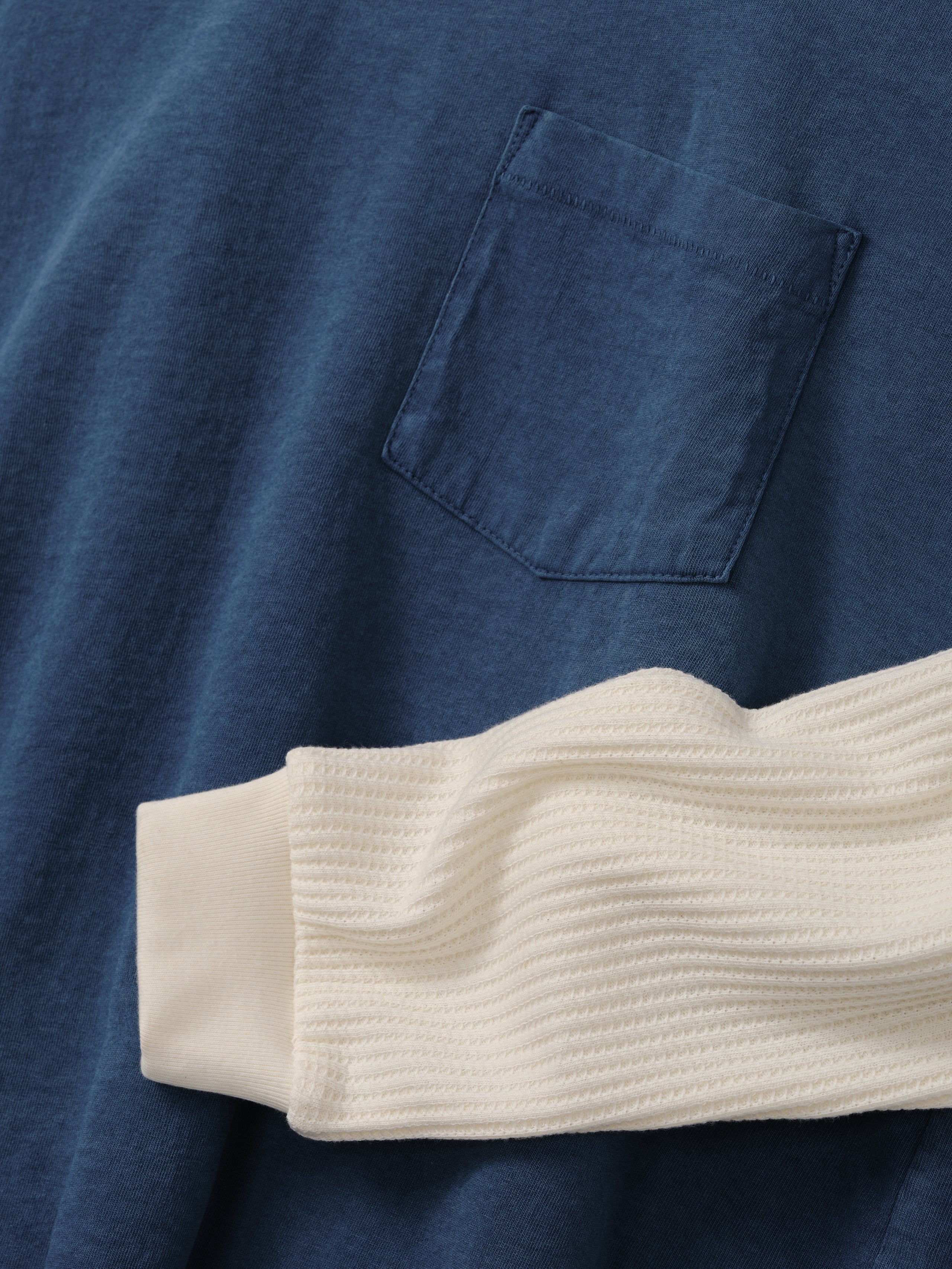 Santa Fe Layered Thermal T-Shirt (Faded Navy)