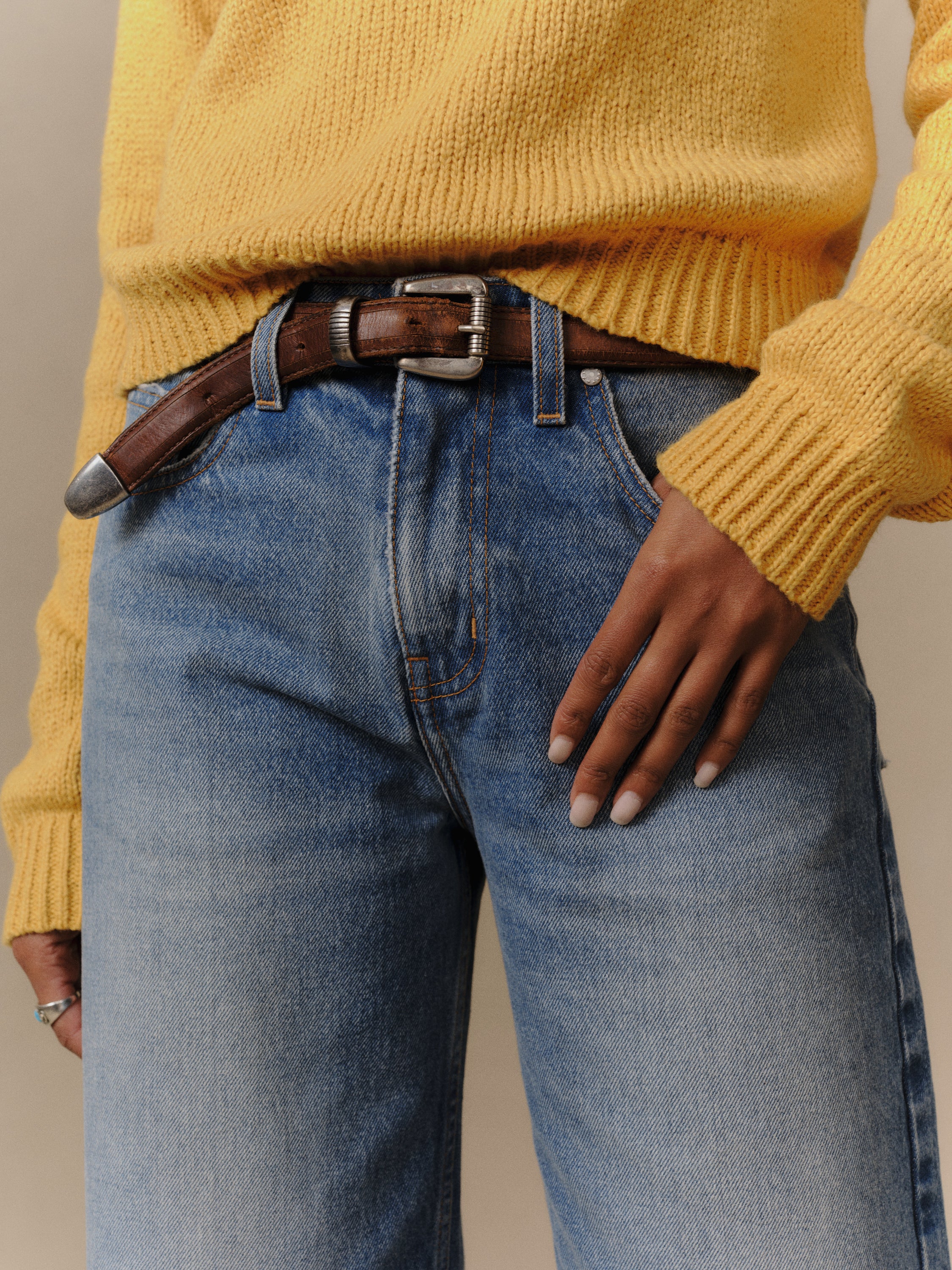 Women's Wide Leg Denim (Medium Wash)