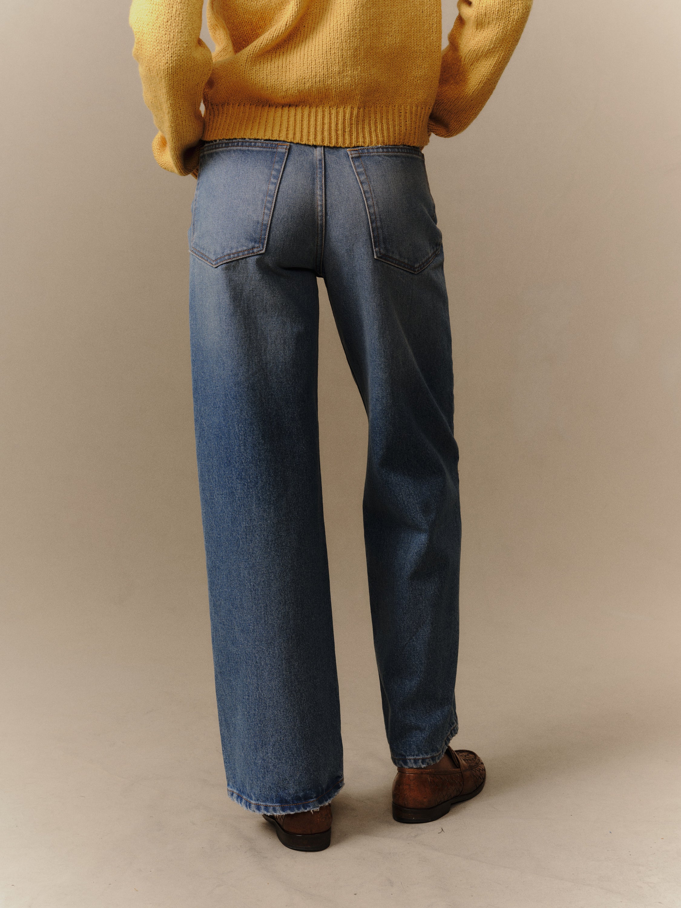 Women's Wide Leg Denim (Medium Wash)