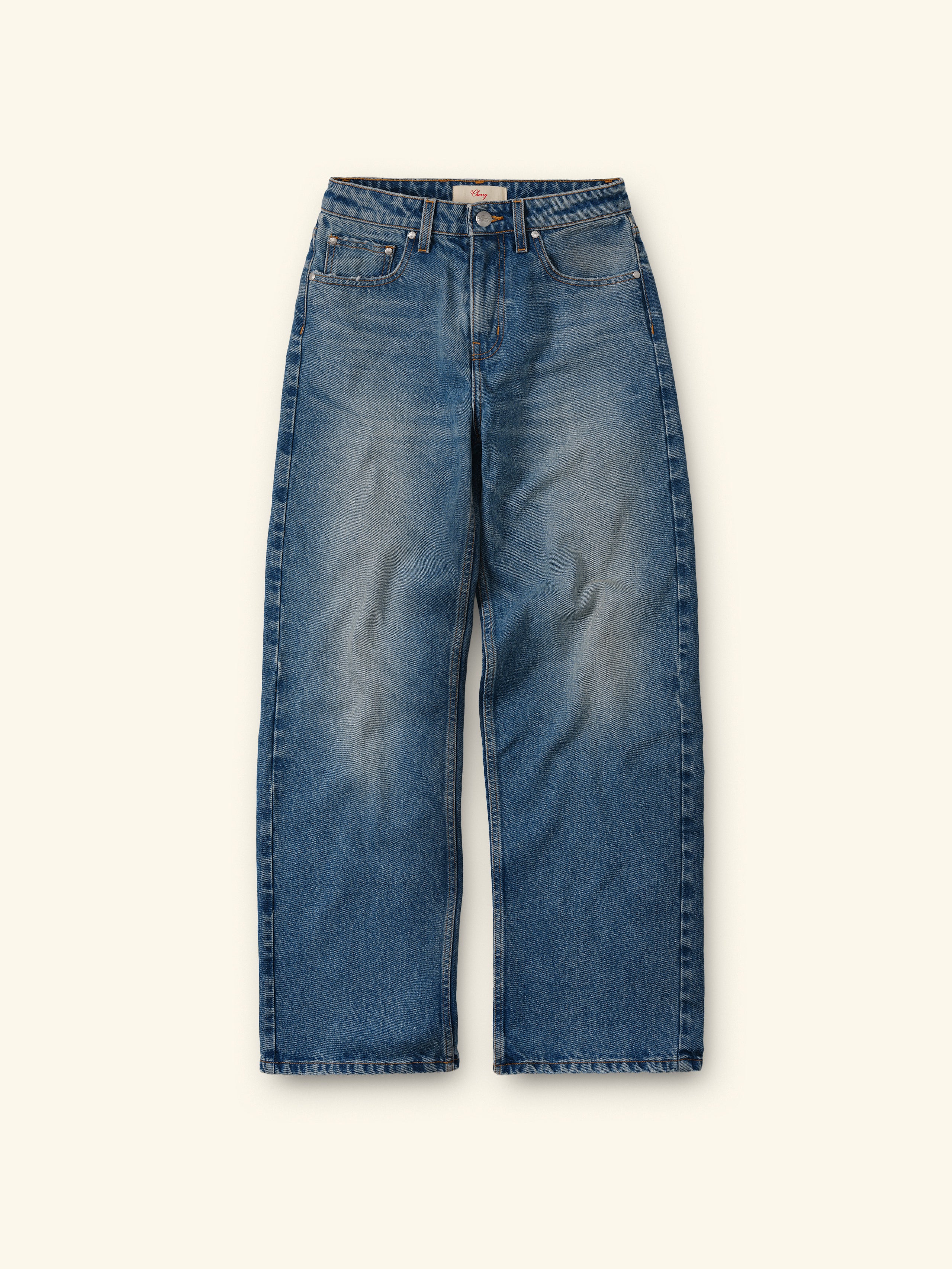 Straight 5 Pocket Jeans (Light Wash) – CHERRY LA