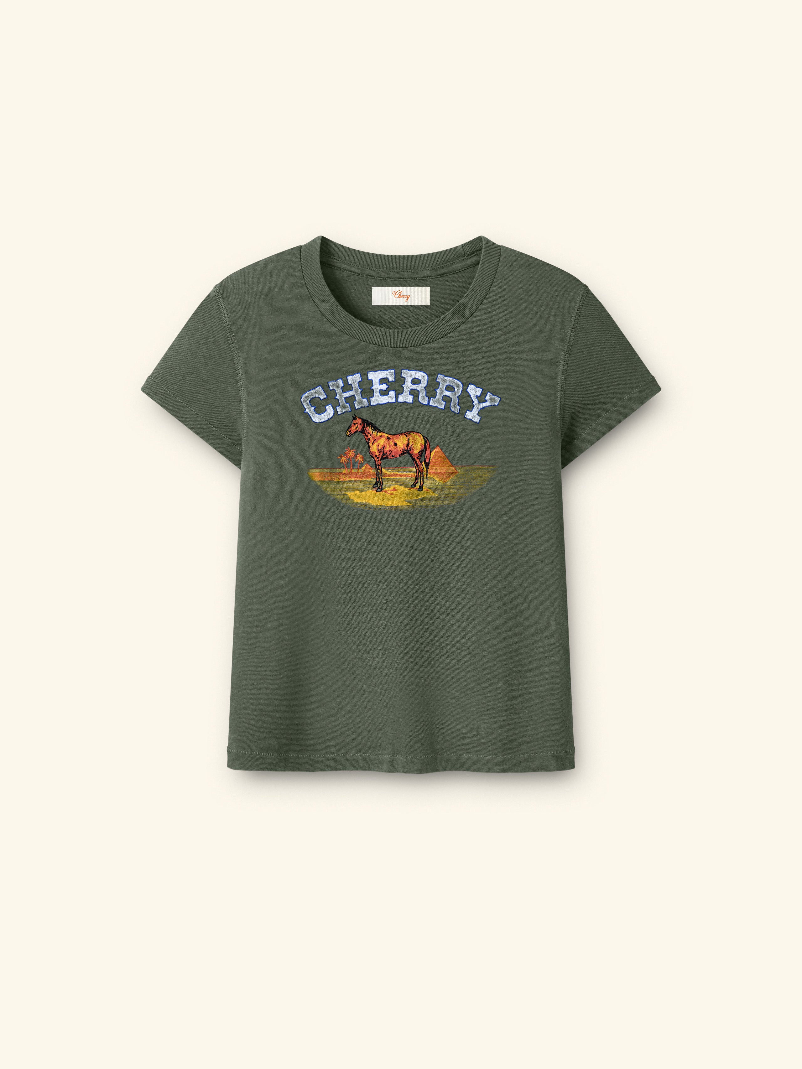 Palamino Baby Tee (Army Green)