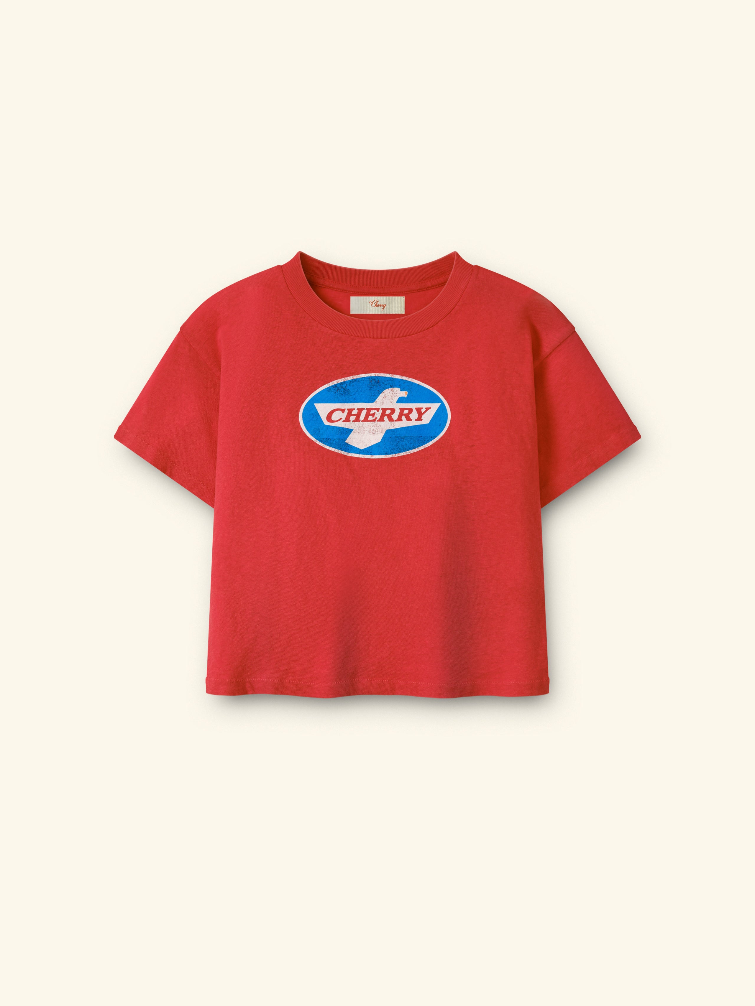 Wings Boxy Baby Tee (Tomato)