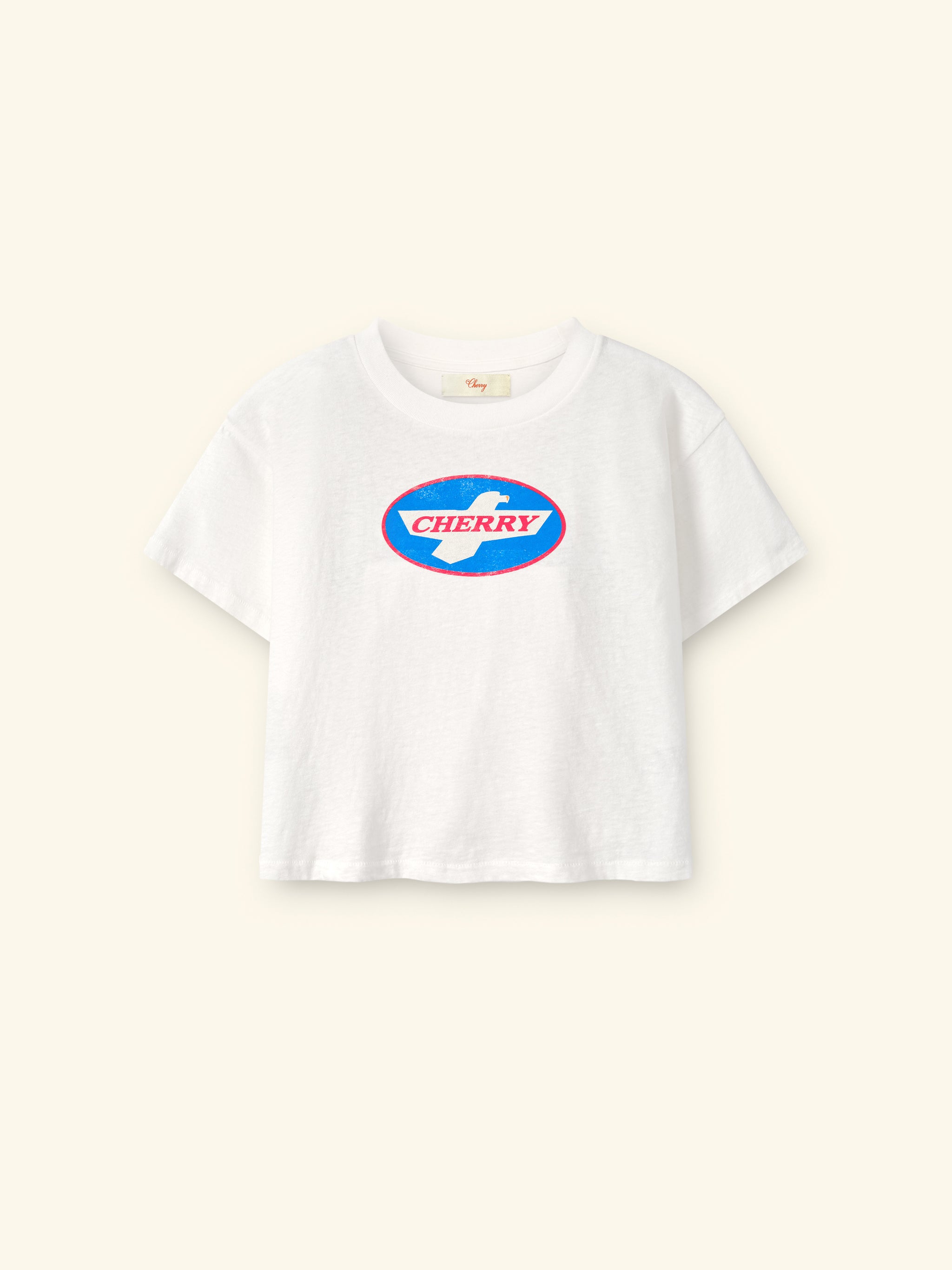 Wings Boxy Baby Tee (Vintage White) – CHERRY LA