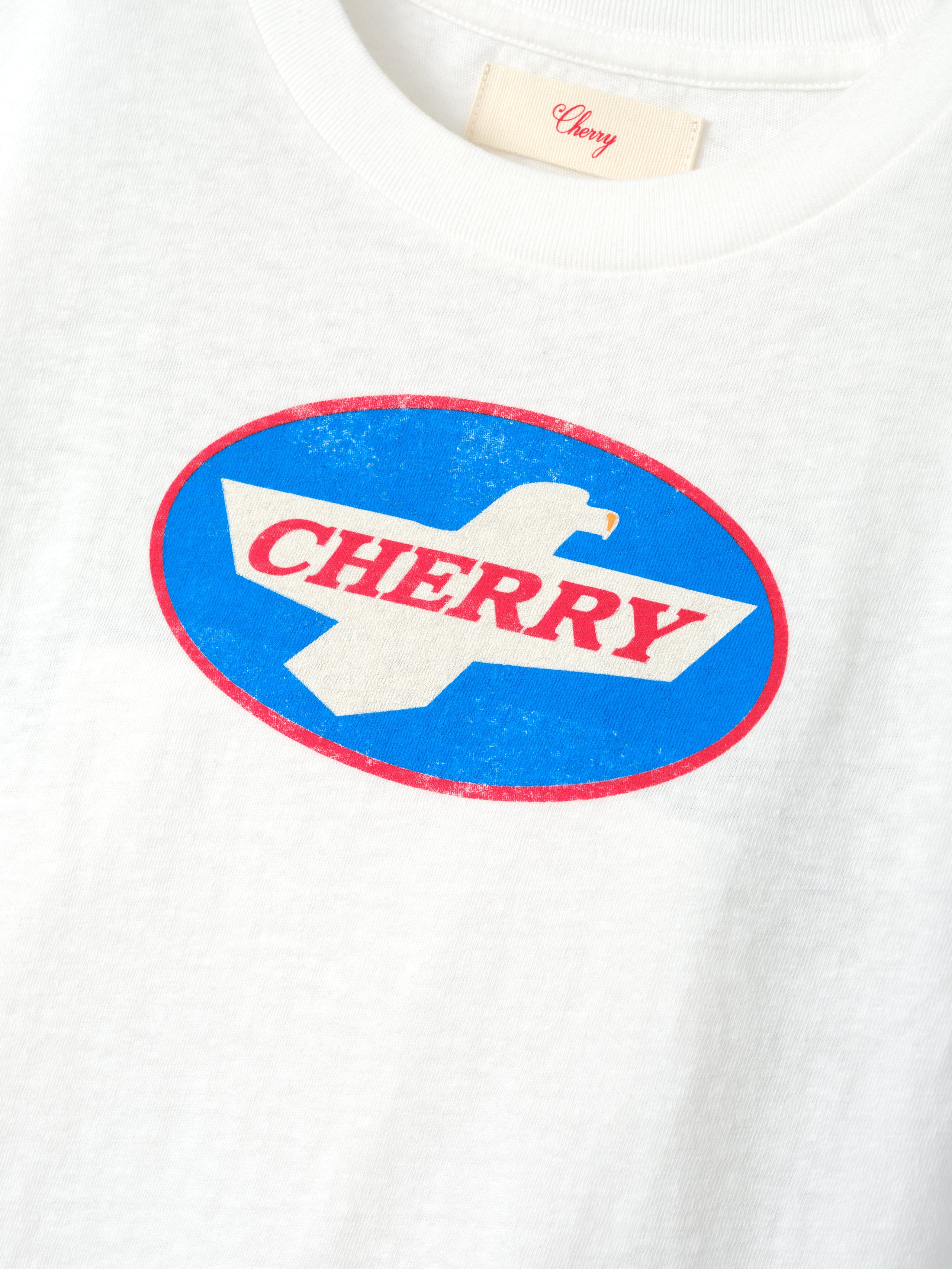 Wings Boxy Baby Tee (Vintage White)