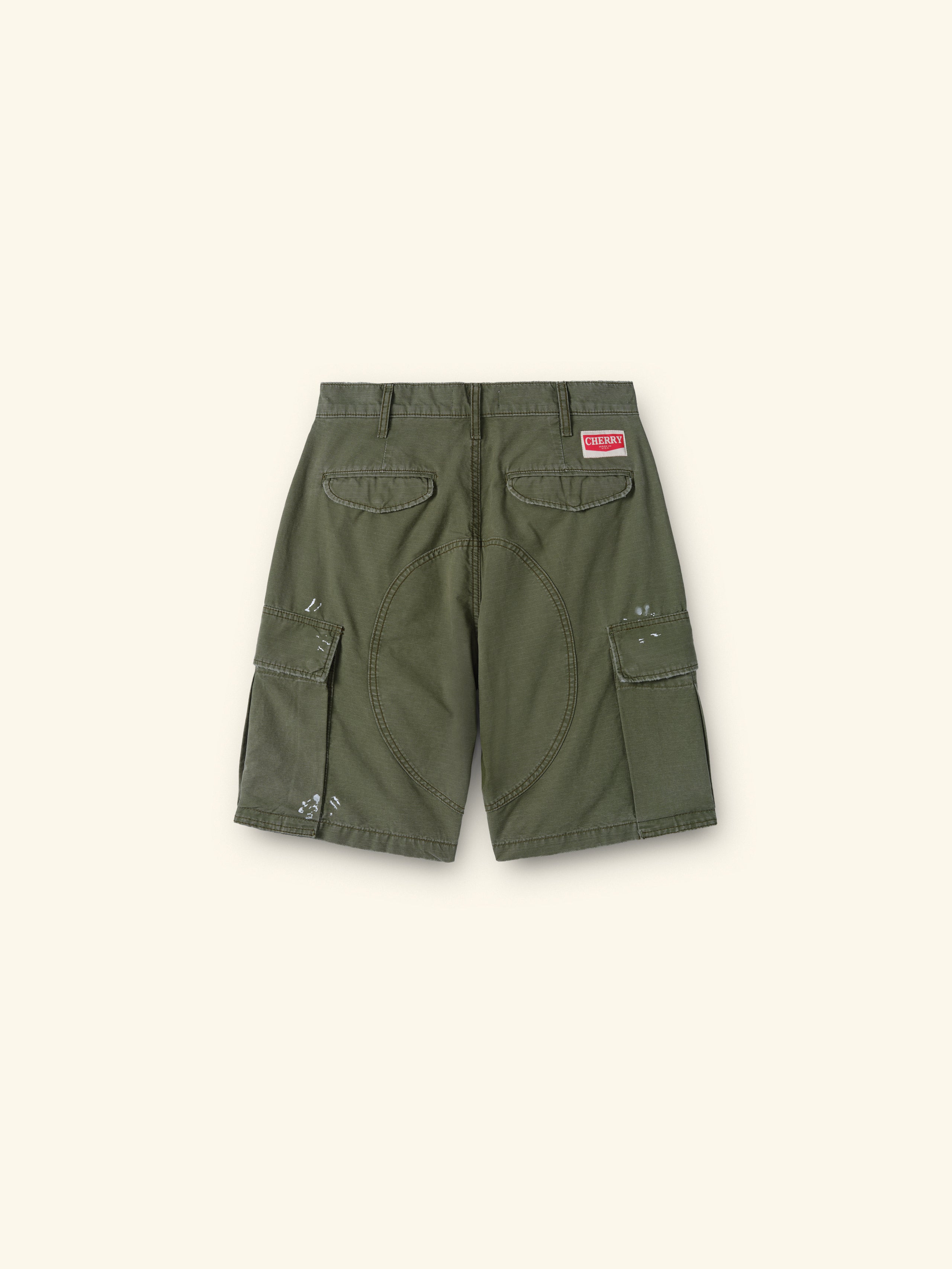 Wide Leg Cargo Shorts (Army Green) – CHERRY LA