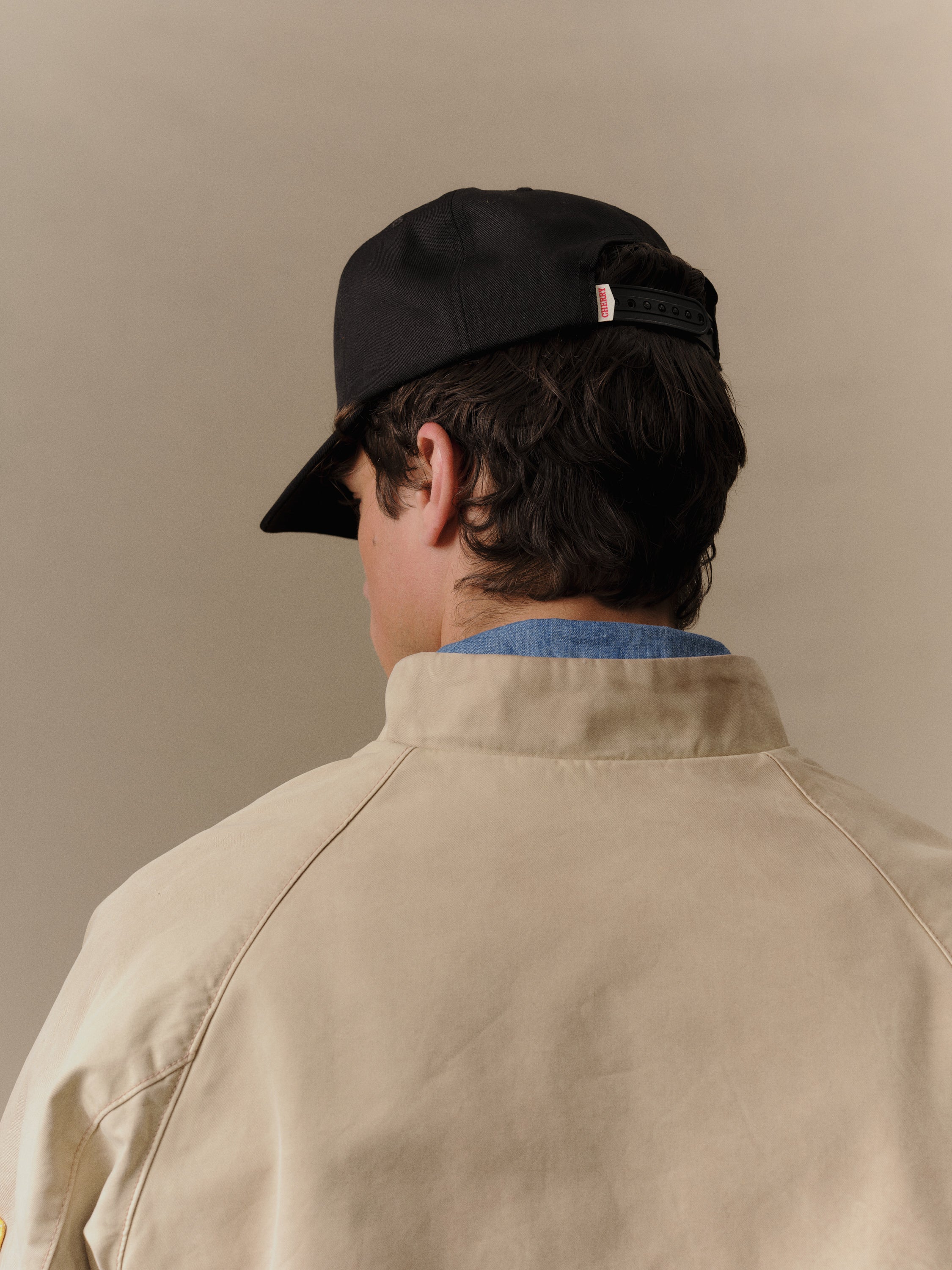 Chevron 5 Panel Hat (Black)