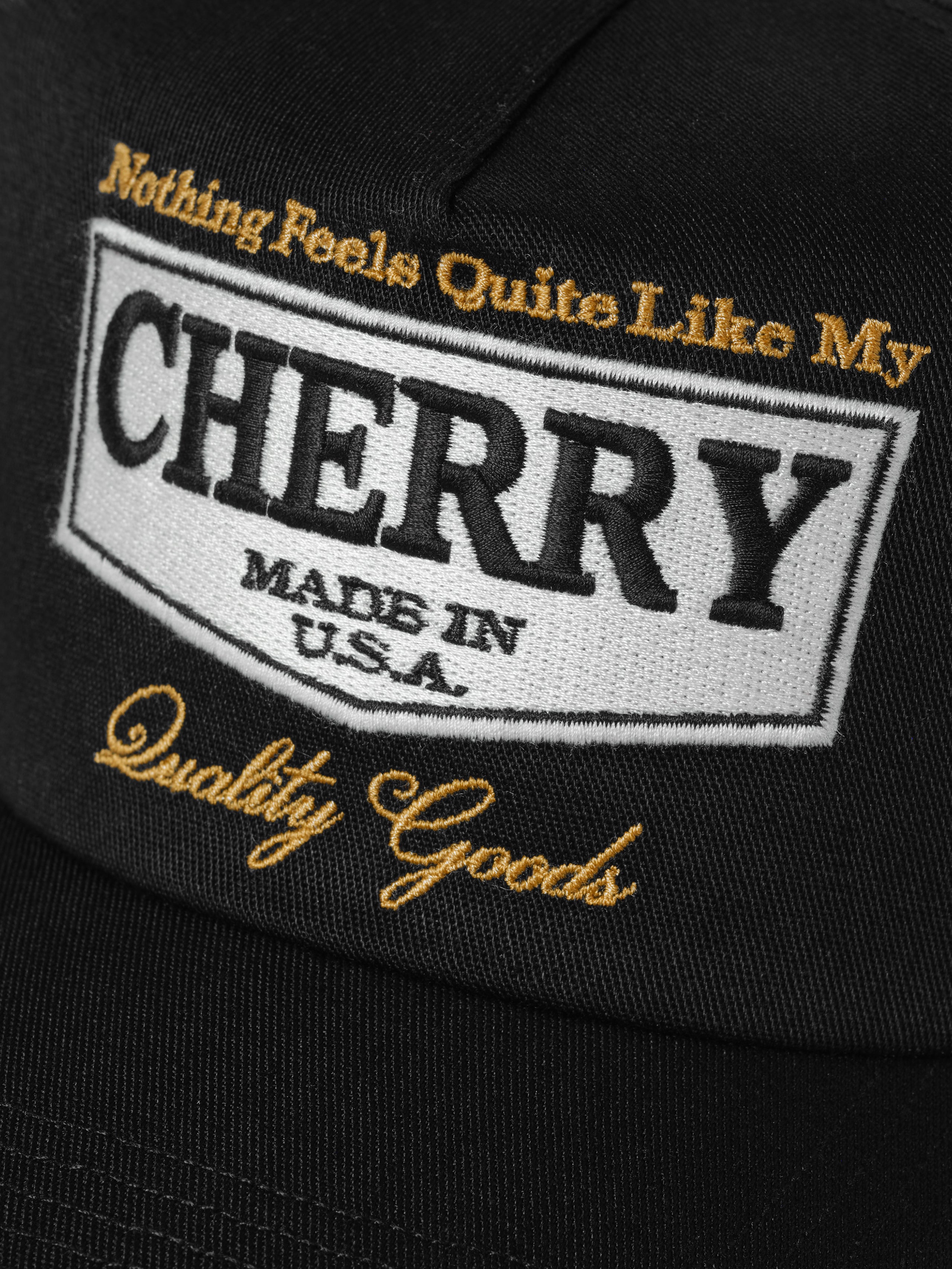 Chevron 5 Panel Hat (Black)