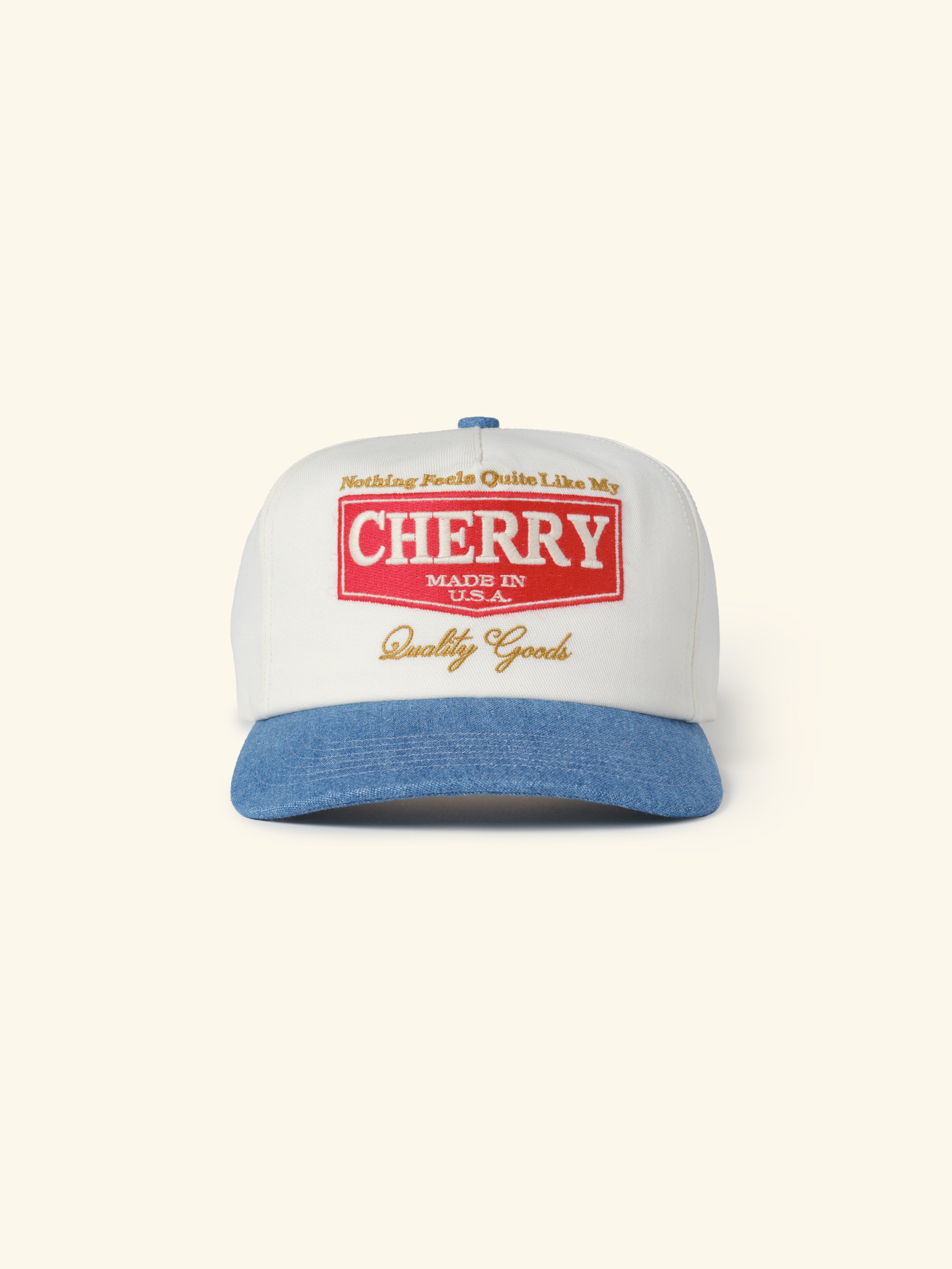 Chevron 5 Panel Hat (Denim)