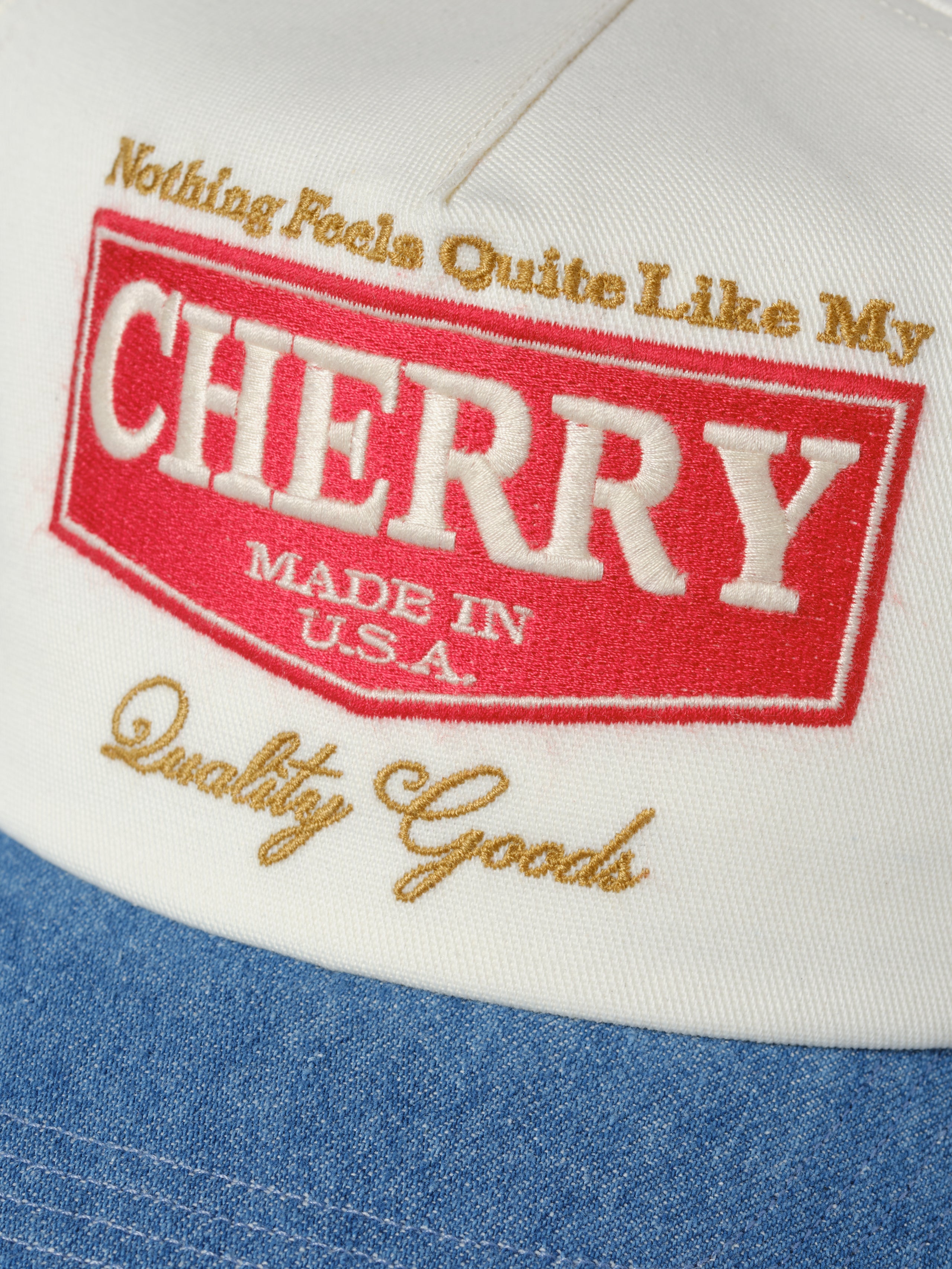 Chevron 5 Panel Hat (Denim)
