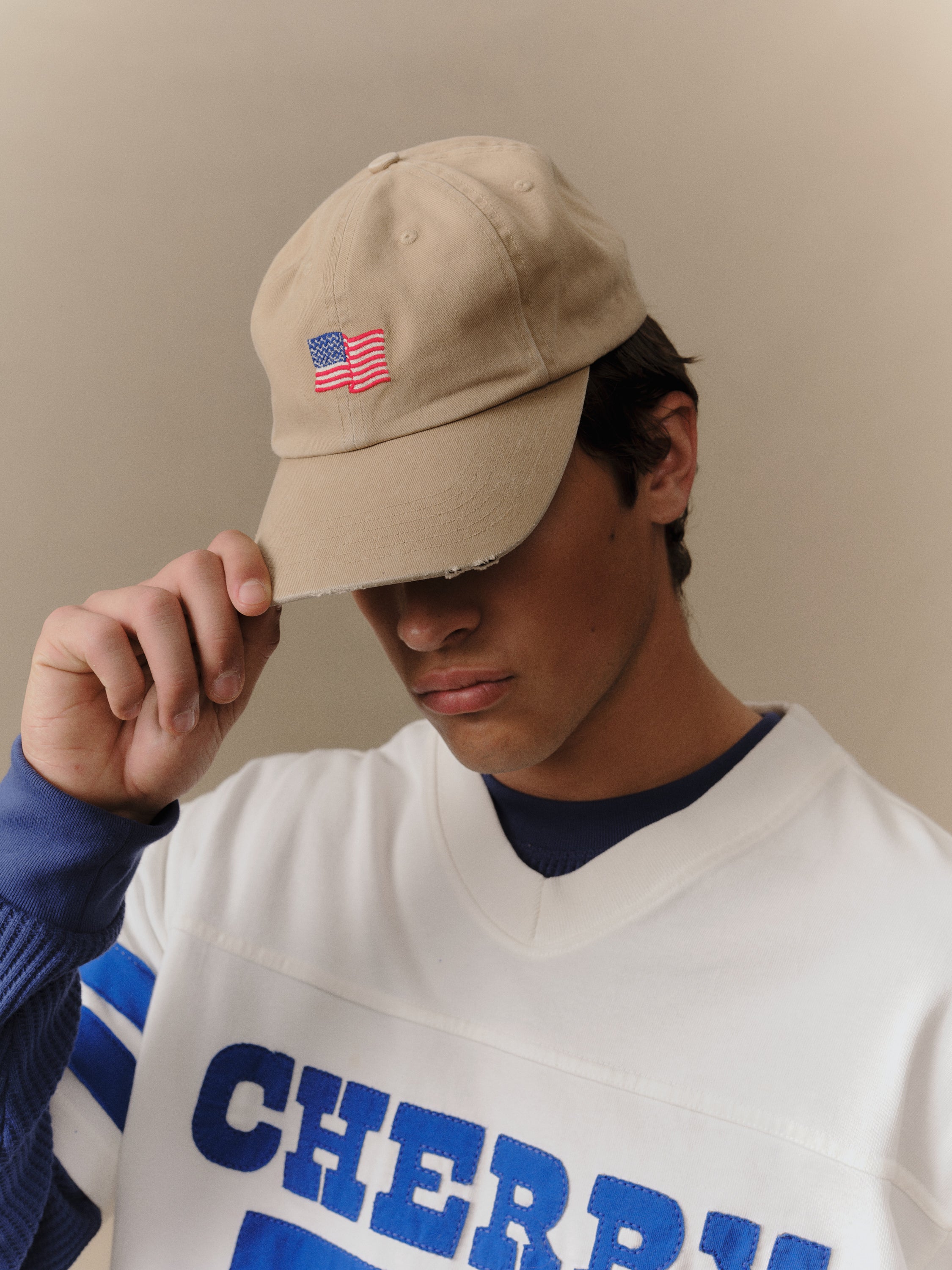 Mini Flag 6 Panel Hat (Desert Tan)