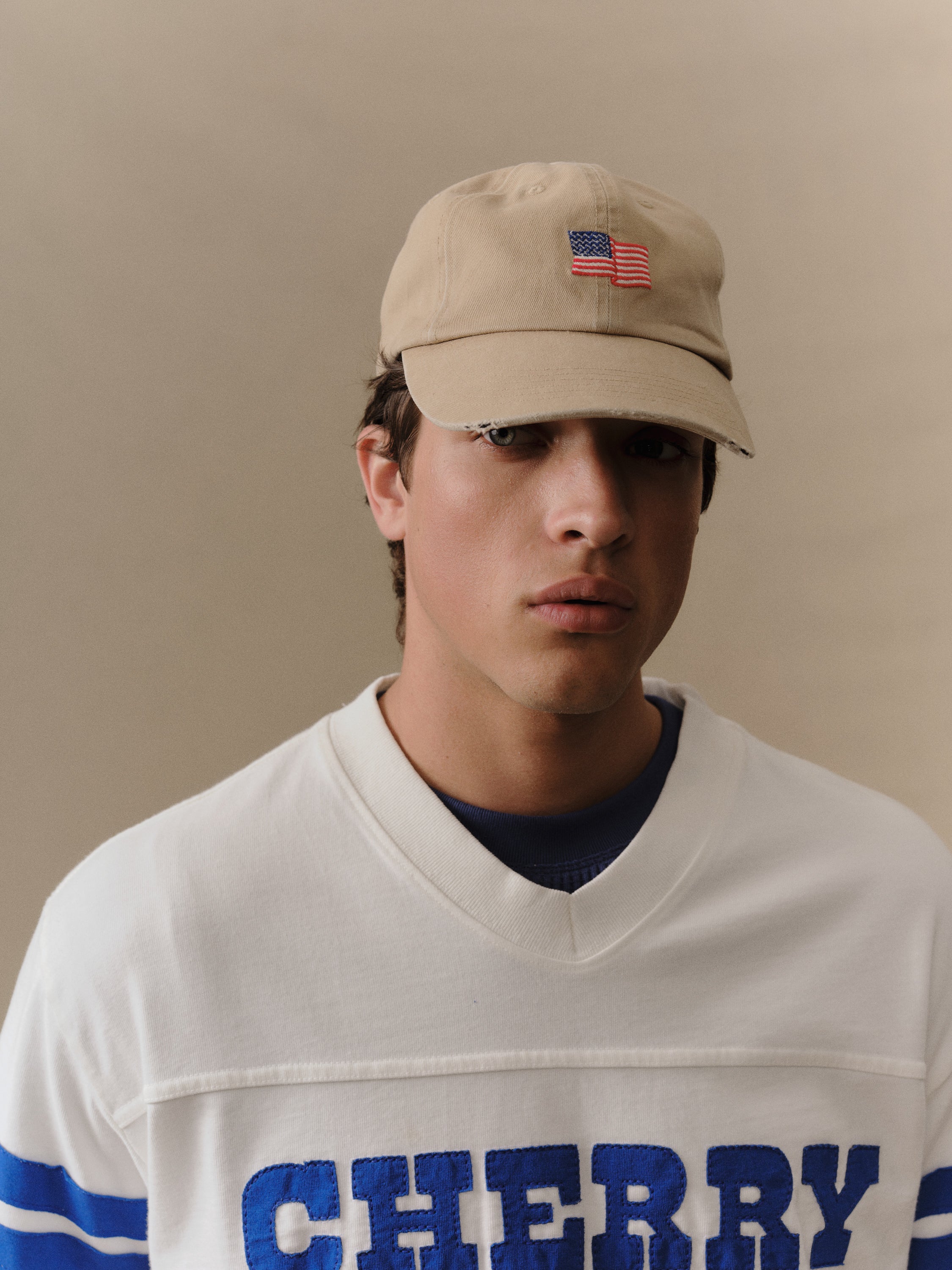 Mini Flag 6 Panel Hat (Desert Tan)