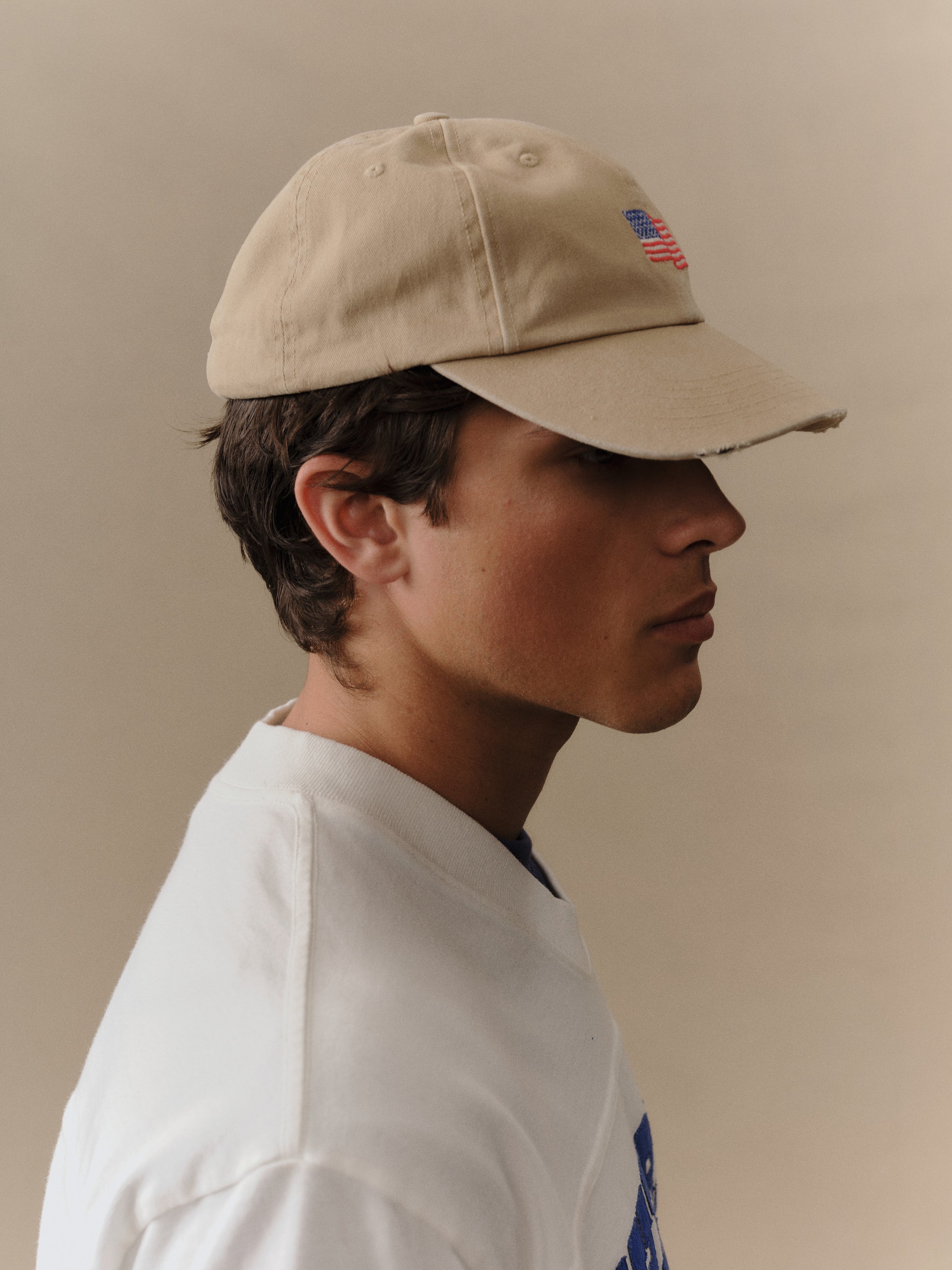 Mini Flag 6 Panel Hat (Desert Tan)