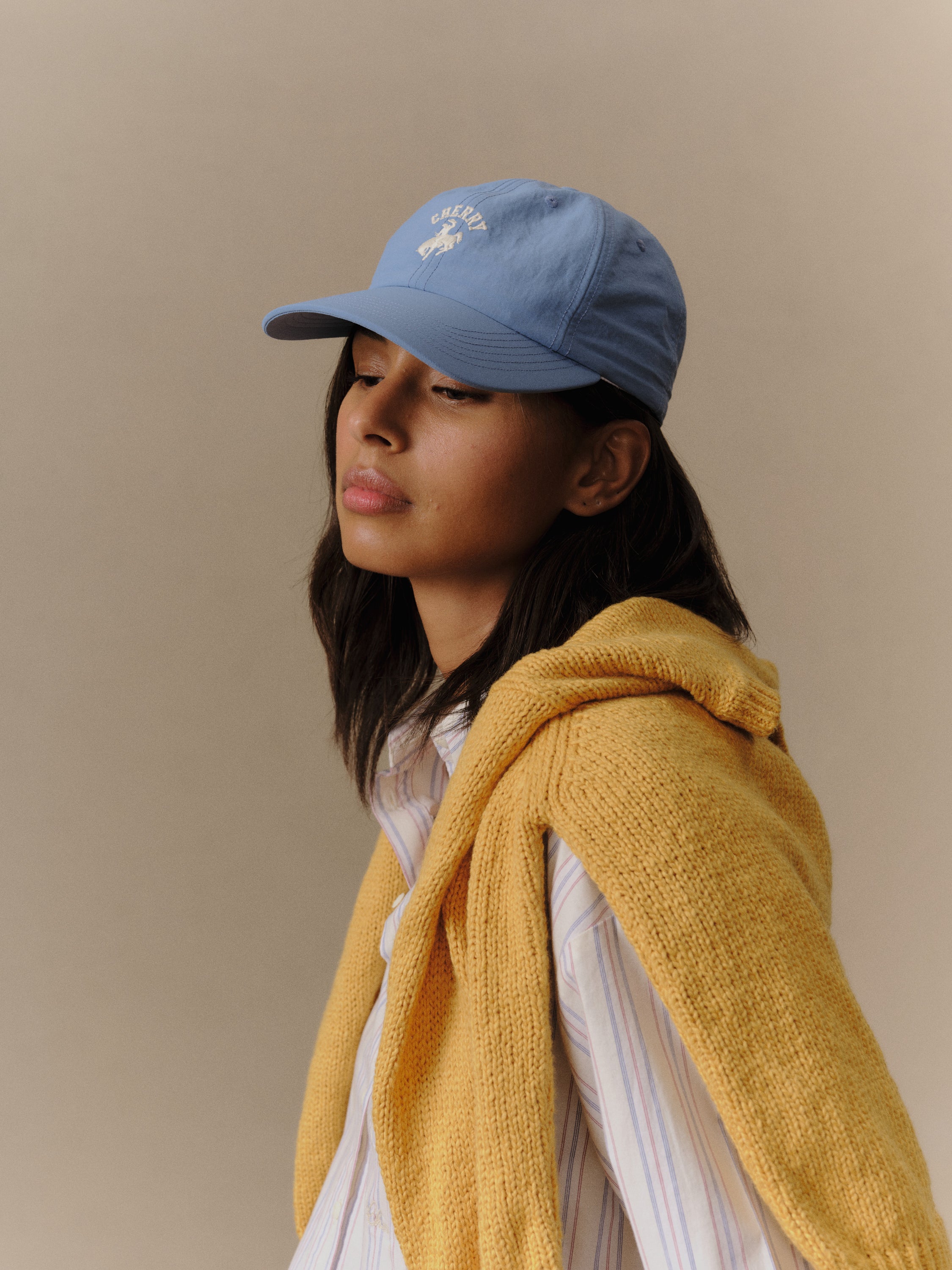Western Tennis Hat (Steel Blue)