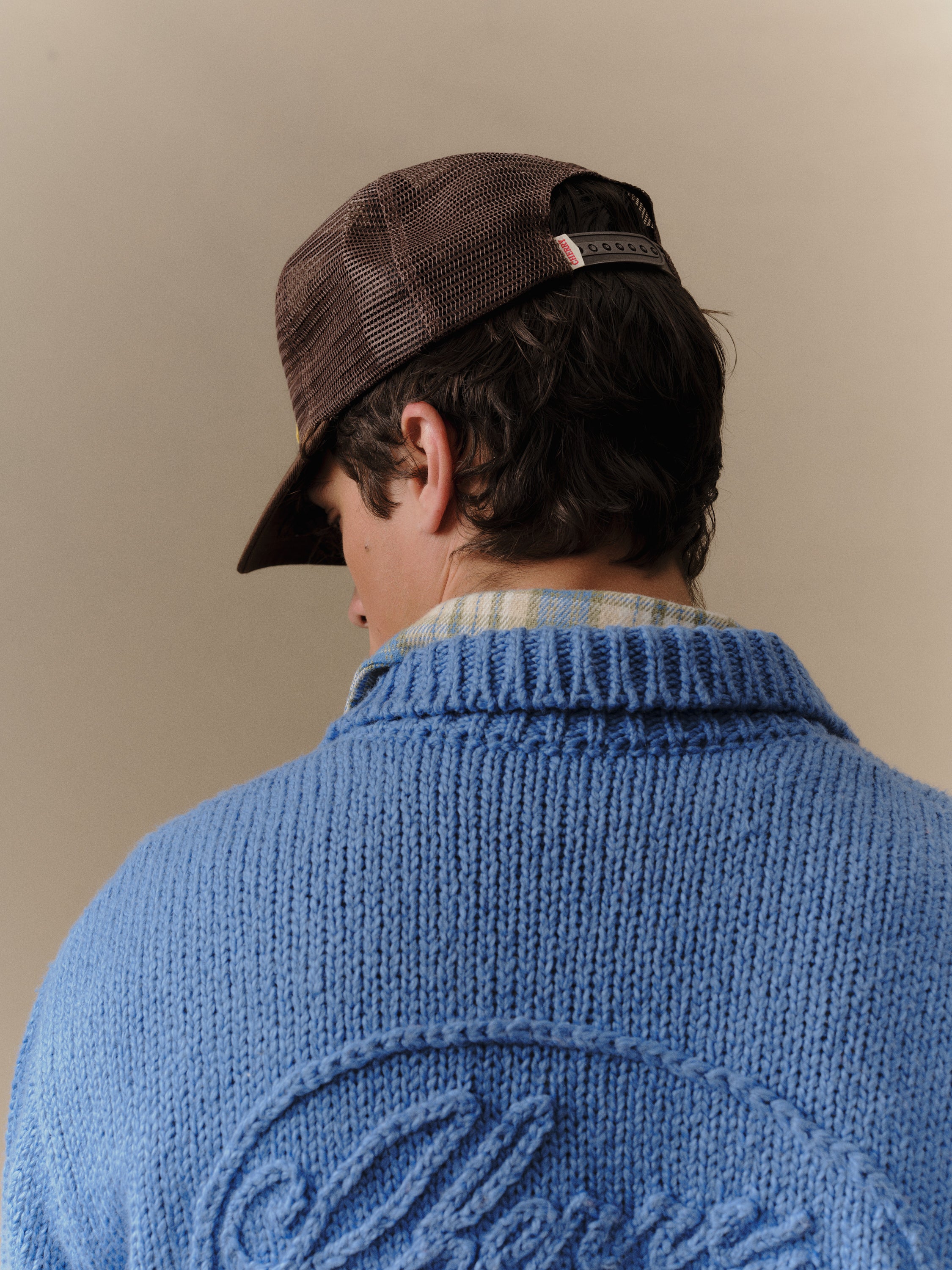 Mesh 5 Panel Trucker (Brown)