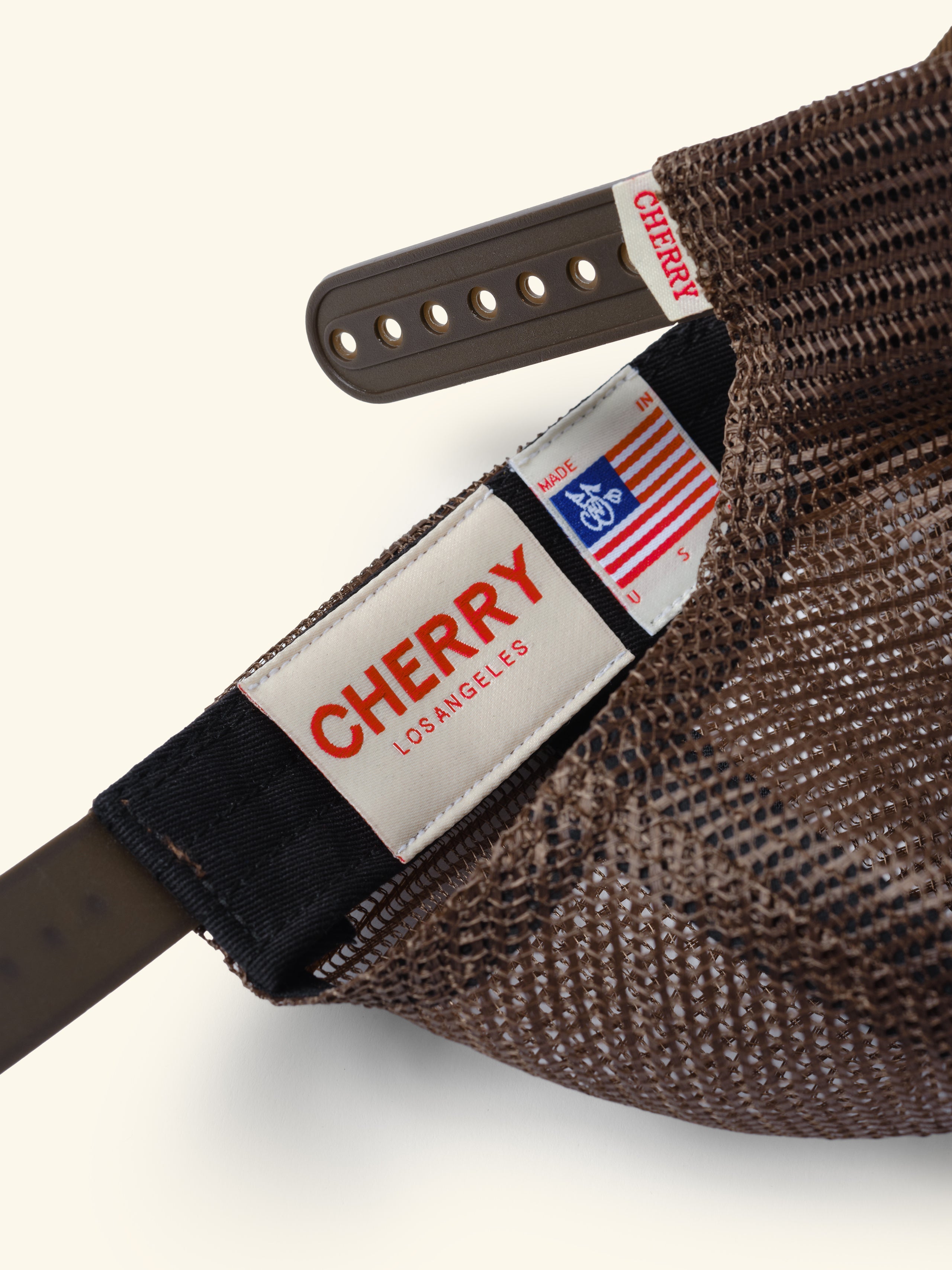Mesh 5 Panel Trucker (Brown)