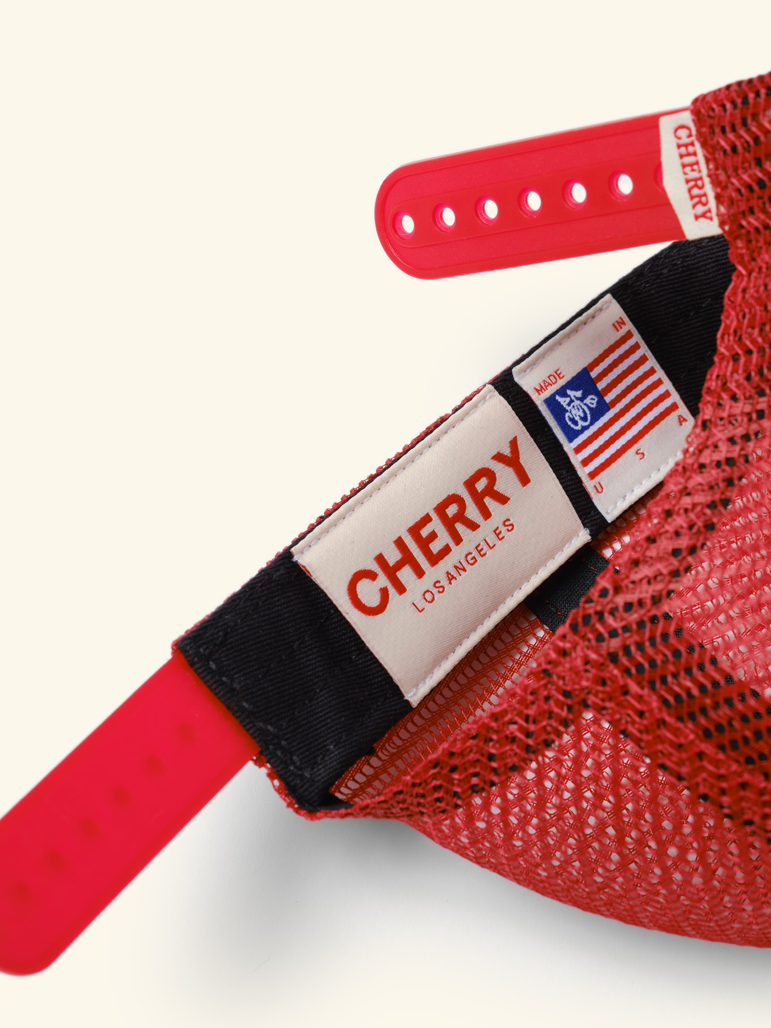 Mesh 5 Panel Trucker (Red)