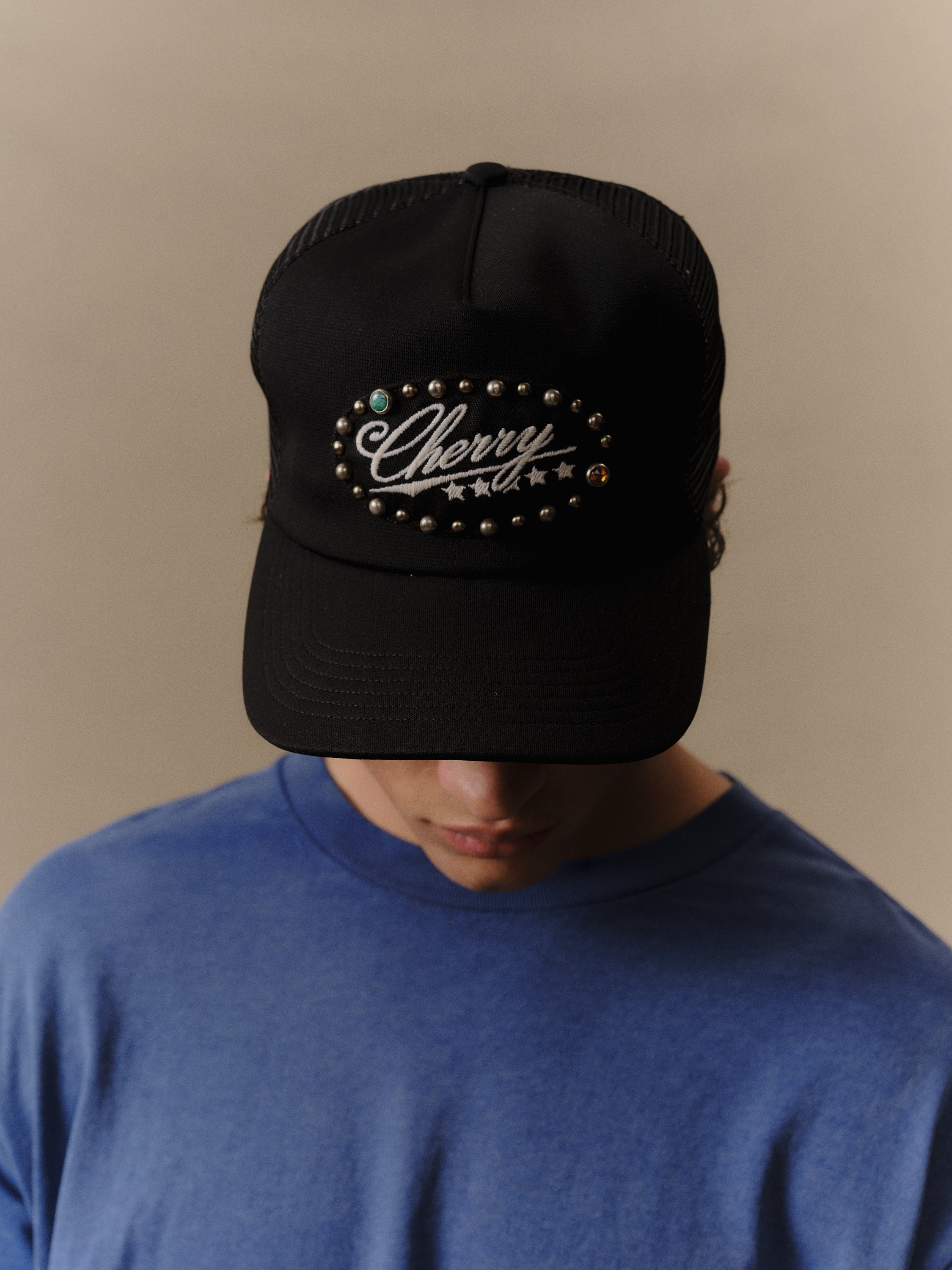 5 Star Studded Trucker (Black)