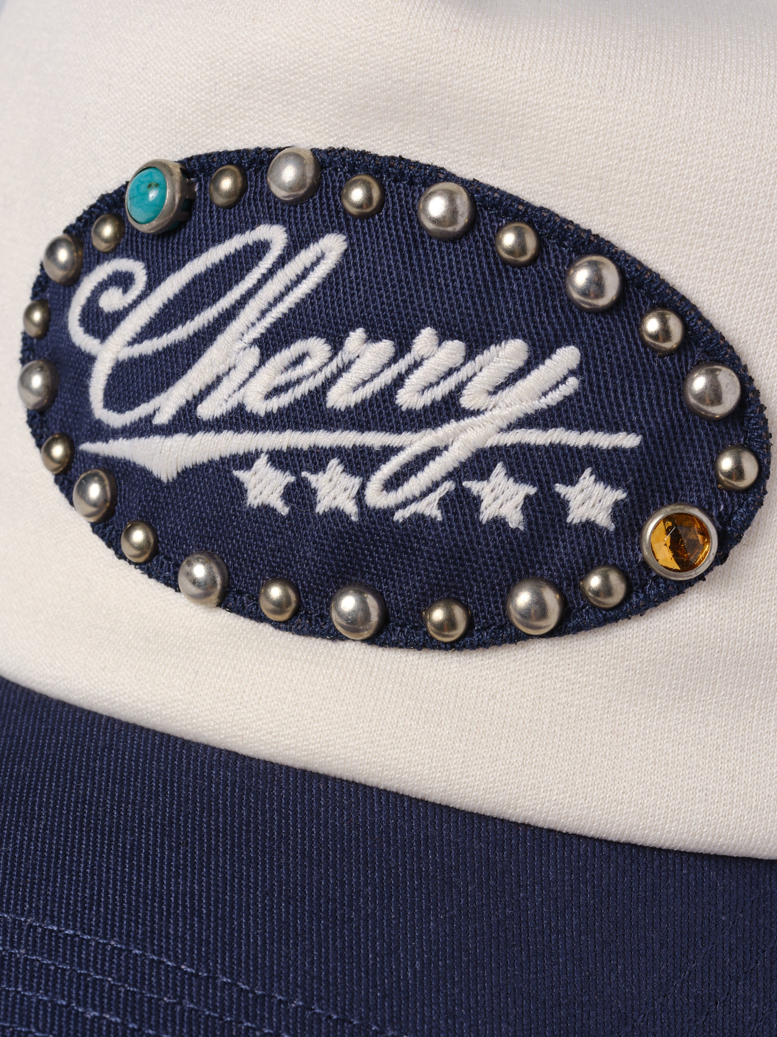 5 Star Studded Trucker (Navy)