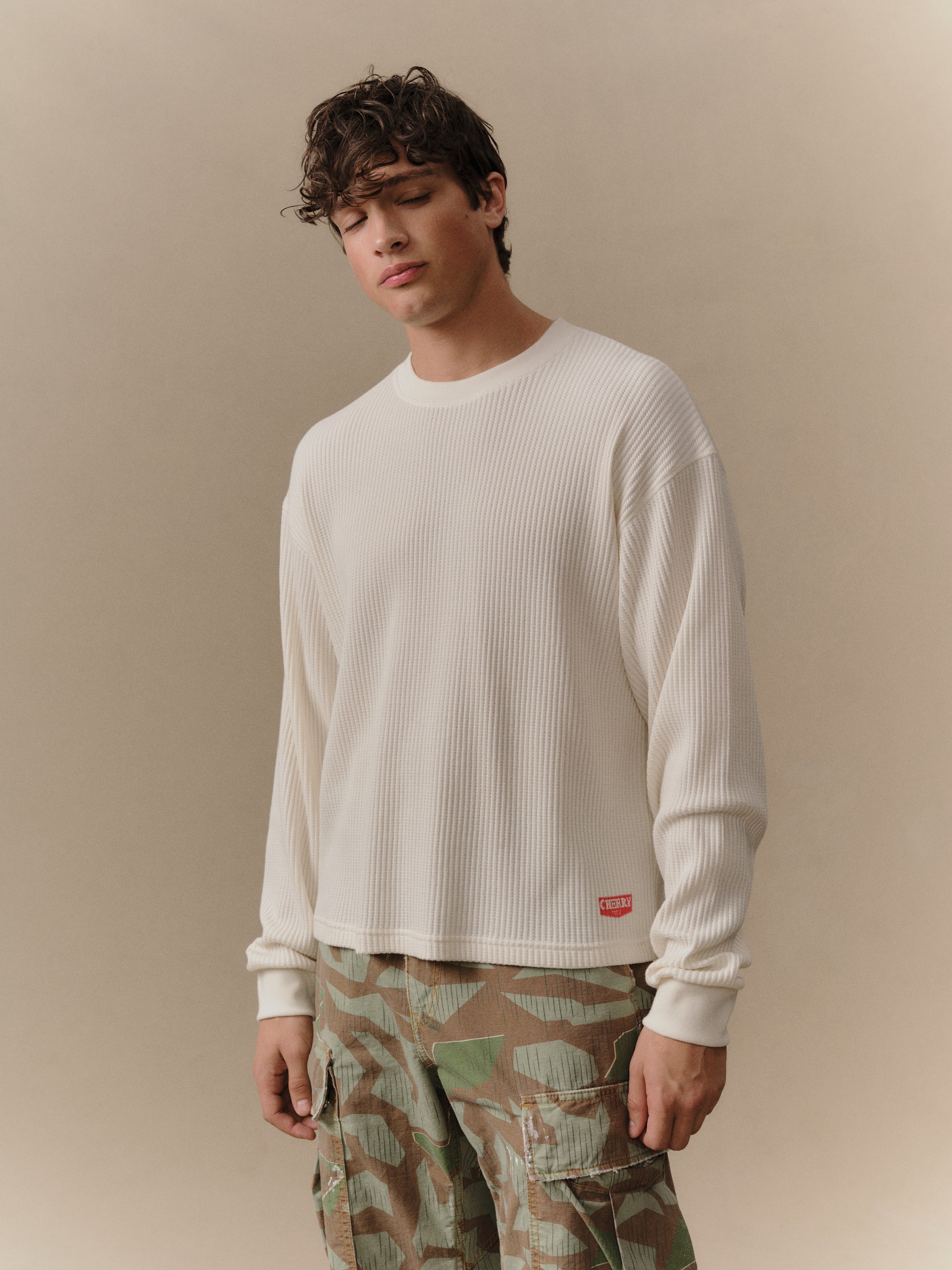 Chevron Logo Longsleeve Thermal (Natural)