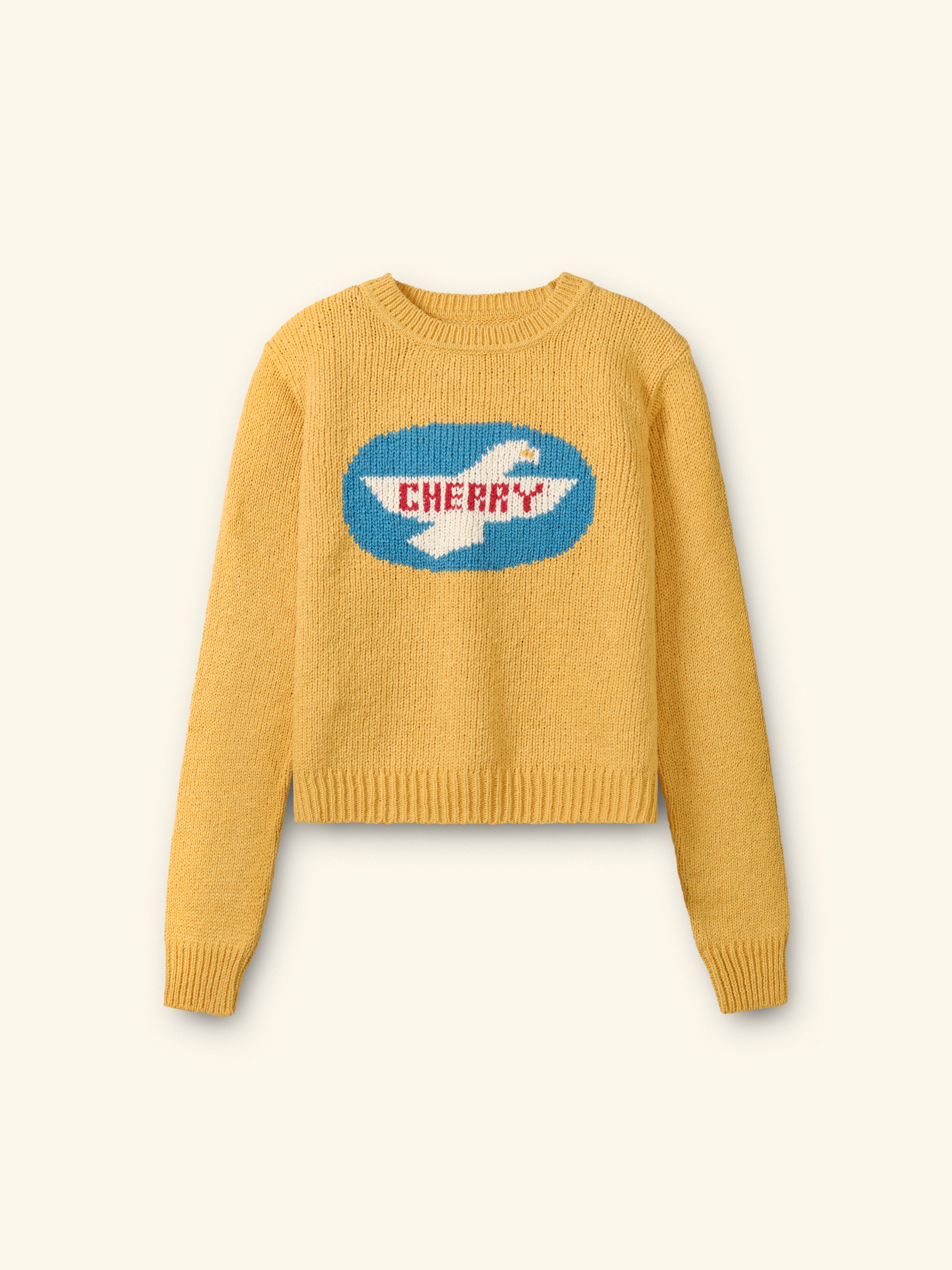 Women's Knit Wings Crew (Sun Yellow)