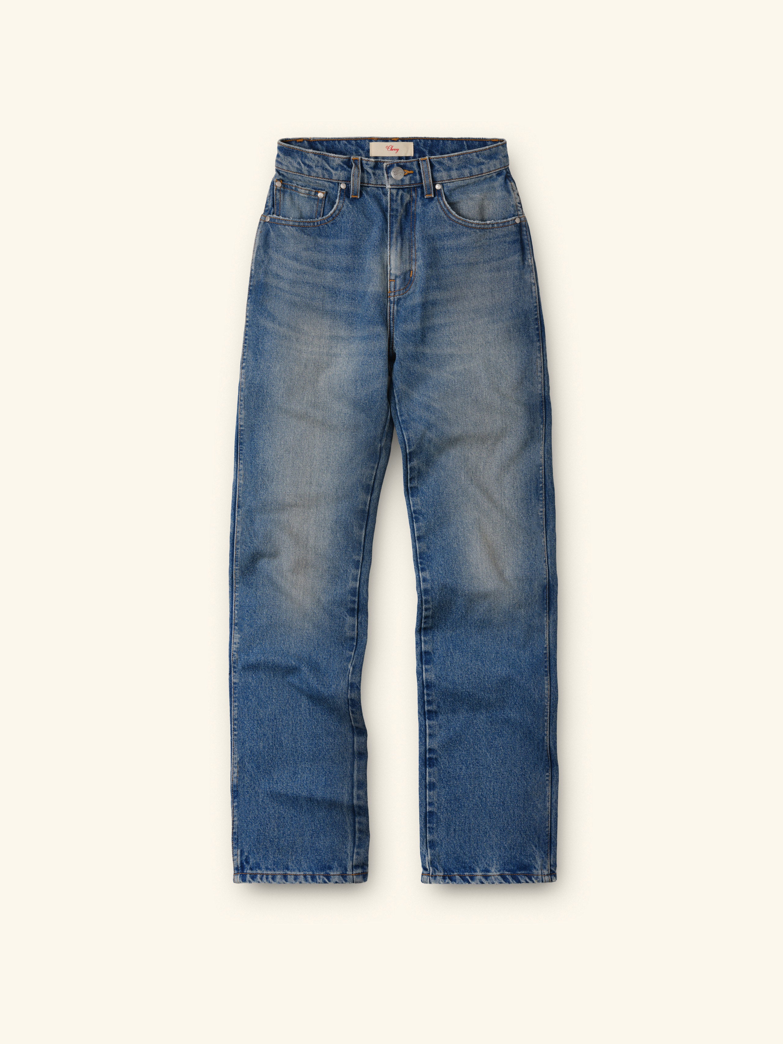 Women's High Rise 5 Pocket (Medium Wash)