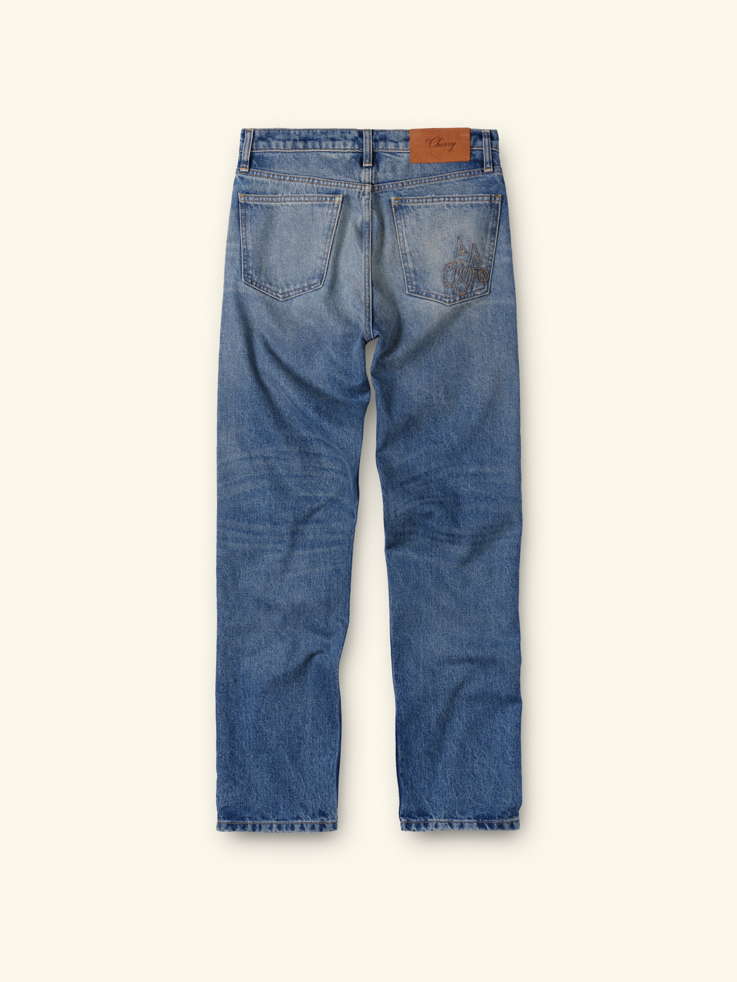 Straight 5 Pocket Jeans (Painters Wash)