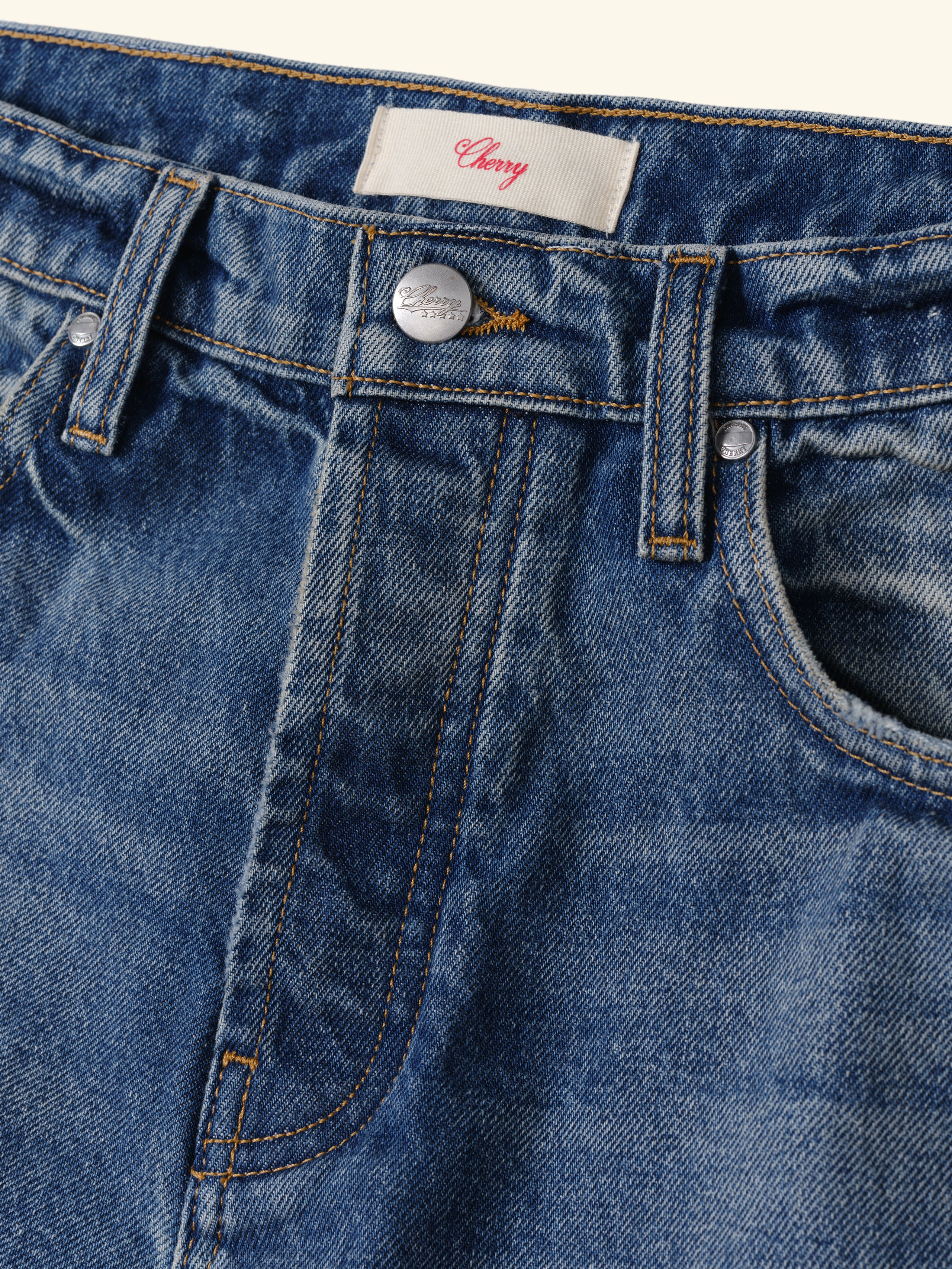 Straight 5 Pocket Jeans (Painters Wash)