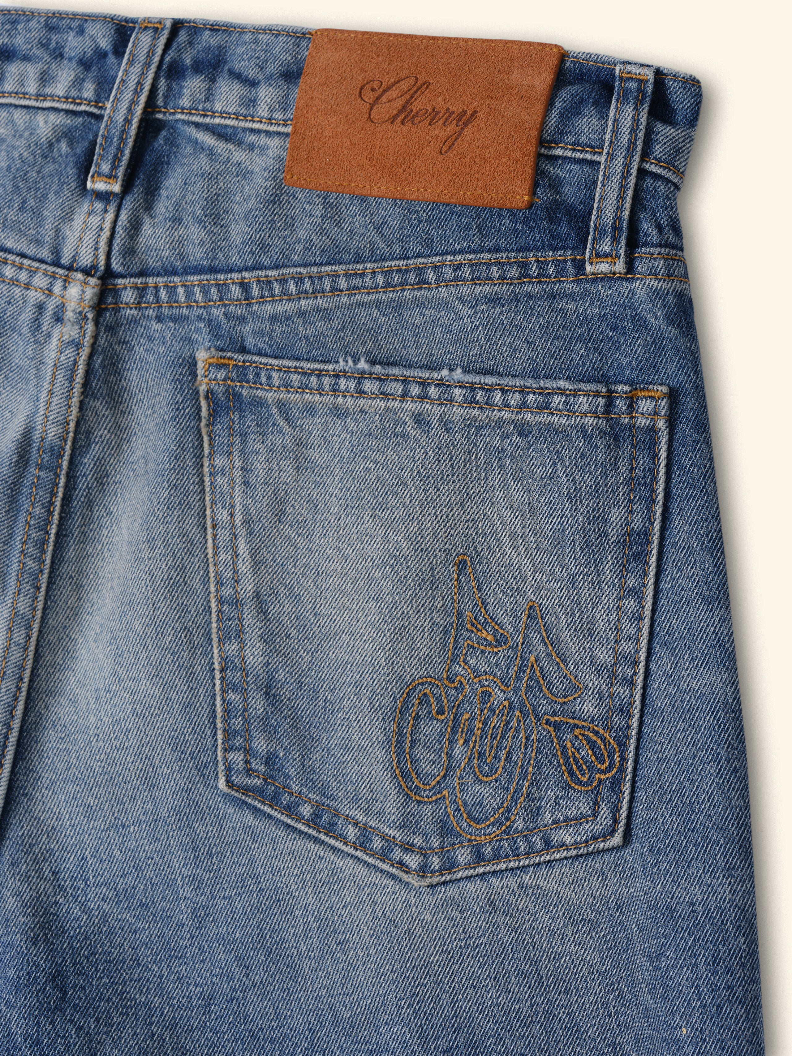 Straight 5 Pocket Jeans (Painters Wash) – CHERRY LA