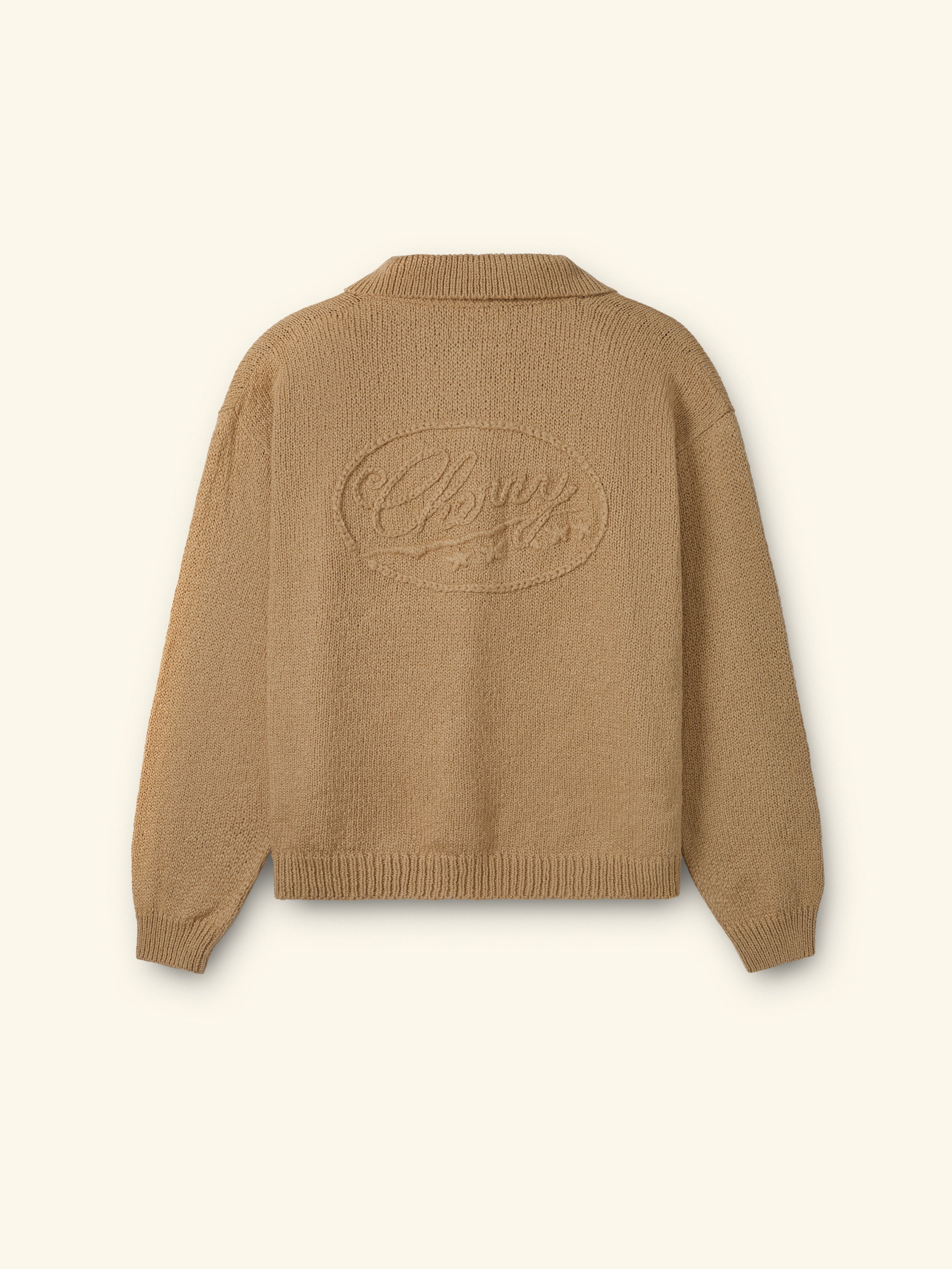 5 Star Henley Knit Crew (Desert Tan)