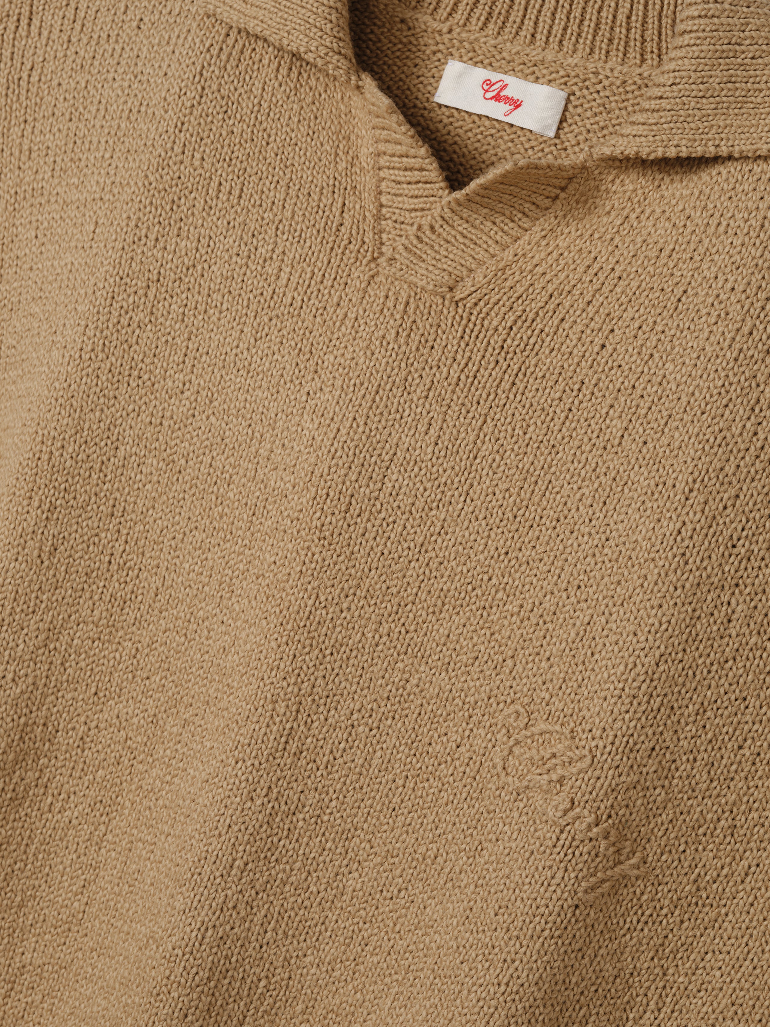5 Star Henley Knit Crew (Desert Tan)