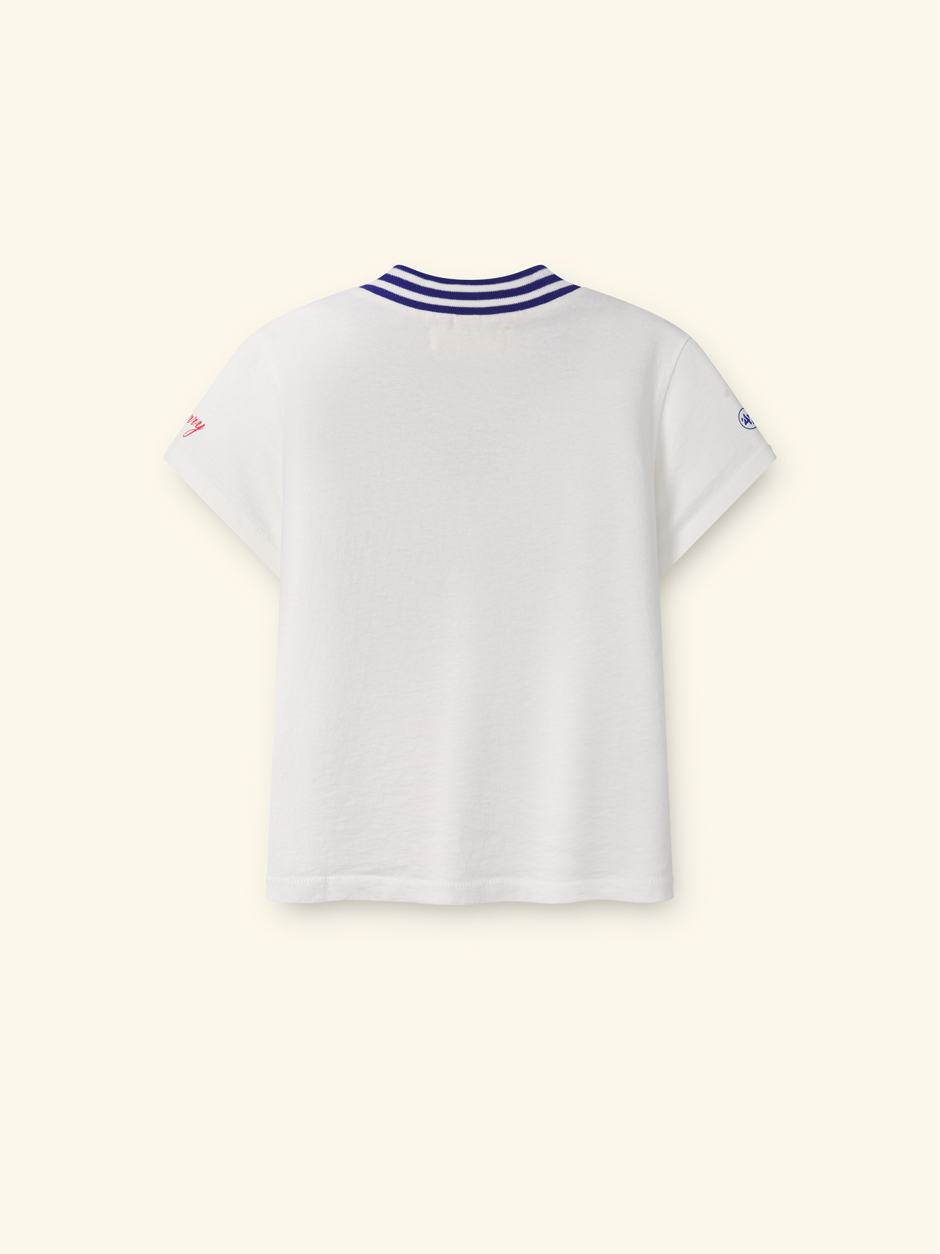 Mid Summer Classics Women’s V-Neck Tee (Vintage White)